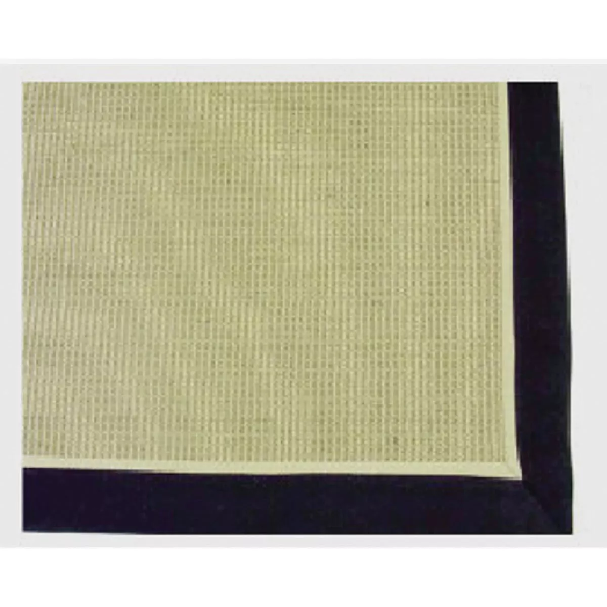 Librett Durables Natural w/Black Border 36 In. x 48 In. Jute Fiber Accent Rug, Indoor/Outdoor