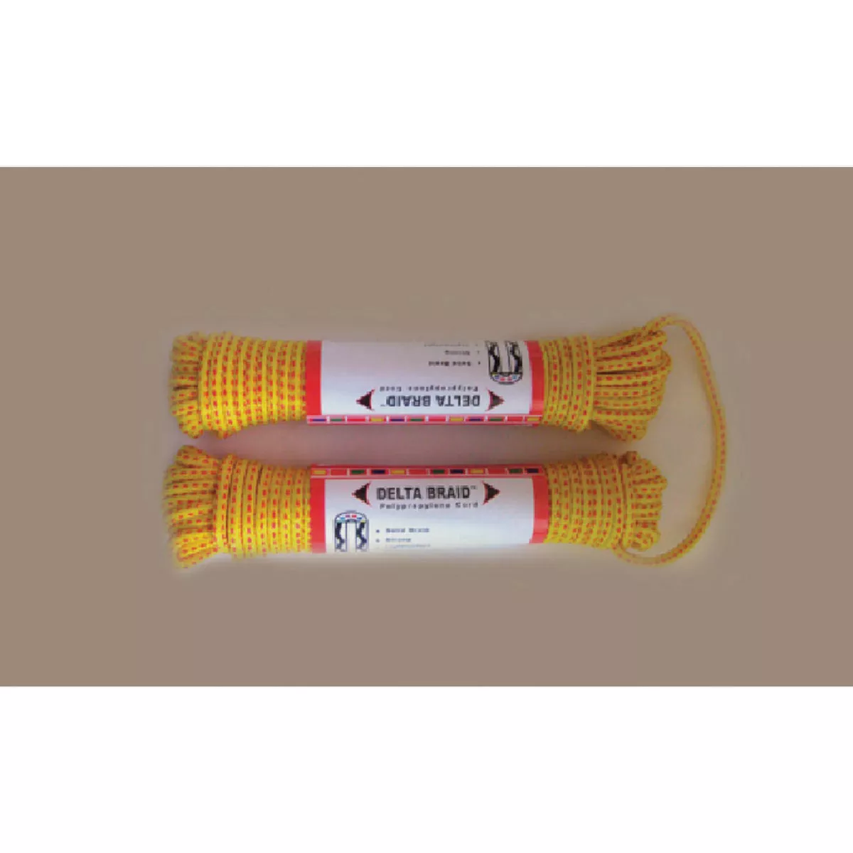 Librett Durables 8-1/4 In. x 50 Ft. Blue/Yellow Polypropylene Delta Braid Cord