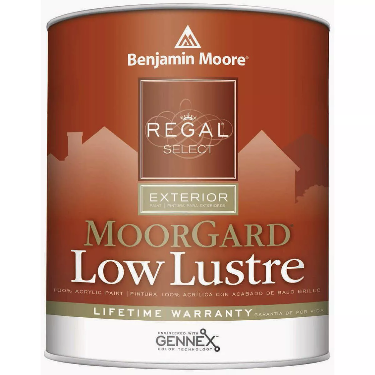 Benjamin Moore Regal Select MoorGard Acrylic Latex Low Lustre Exterior House Paint, Brilliant White, 1 Qt.