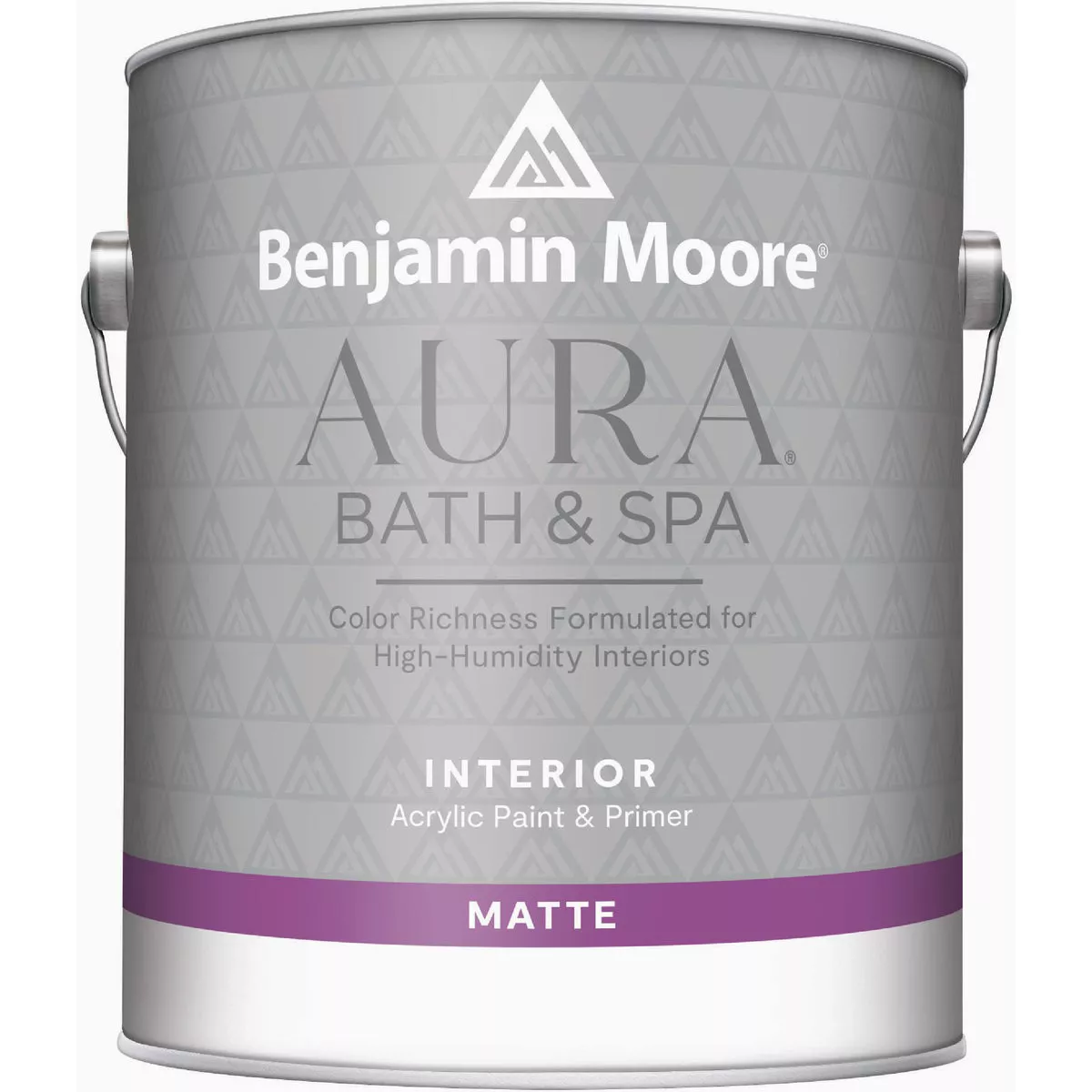 Benjamin Moore Aura Waterborne Acrylic Matte Bath & Spa Interior Paint & Primer, Base 3, 1 Gal.