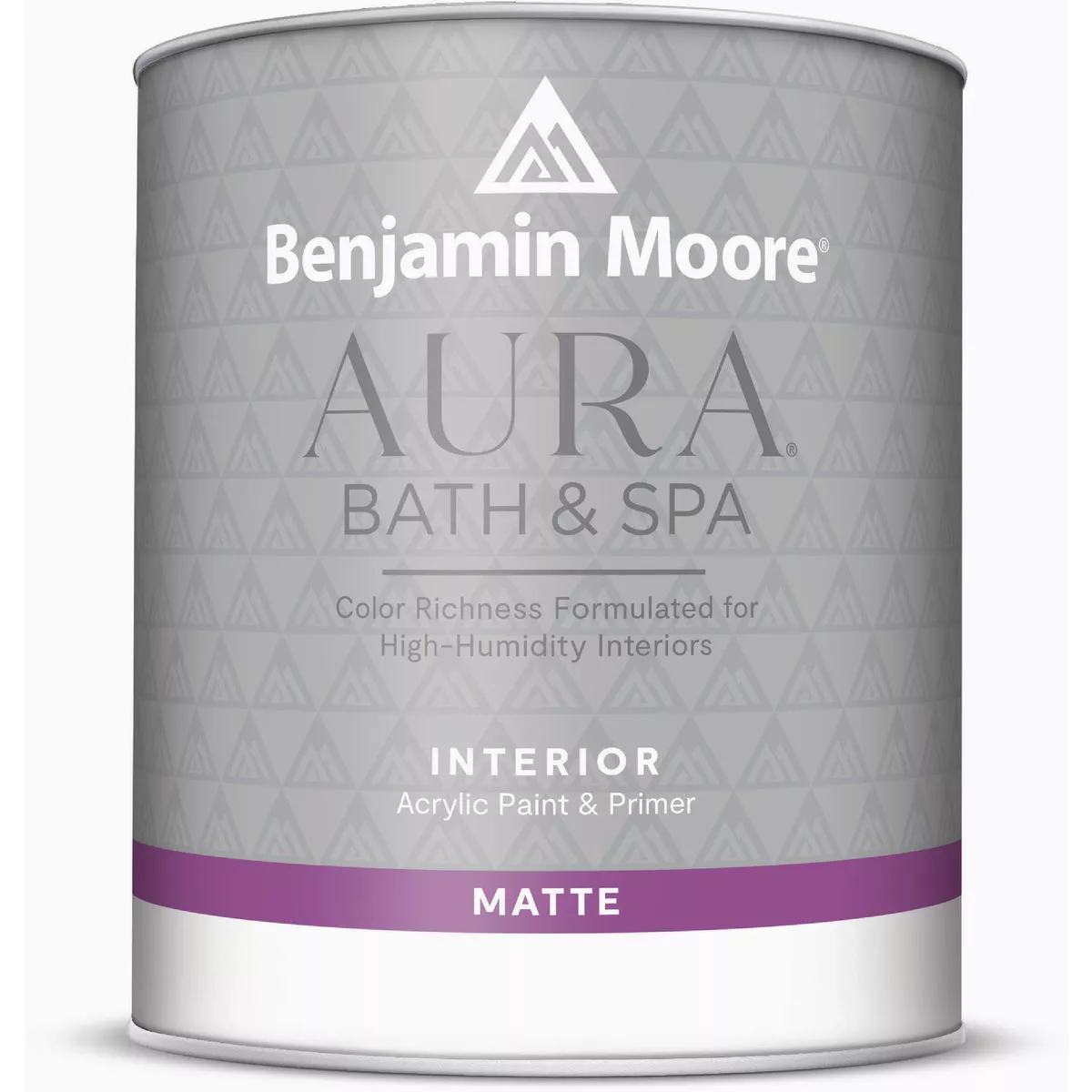 Benjamin Moore Aura Waterborne Acrylic Matte Bath & Spa Interior Paint & Primer, Base 3, 1 Qt.