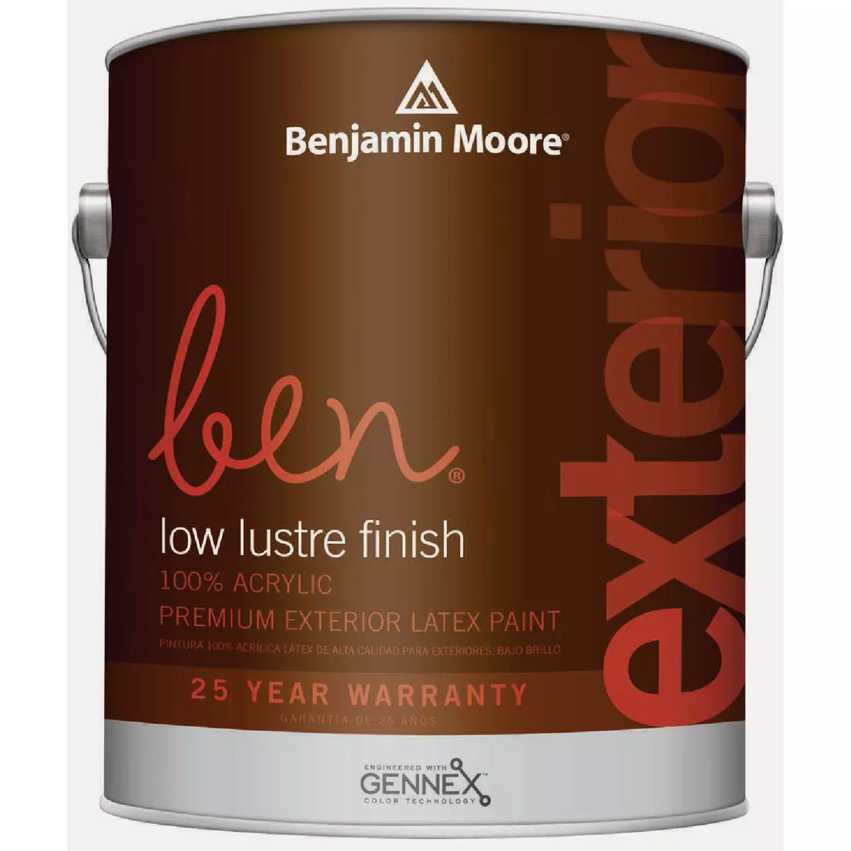 Benjamin Moore ben Acrylic Latex Low Lustre Exterior House Paint, Base 2, 1 Gal.