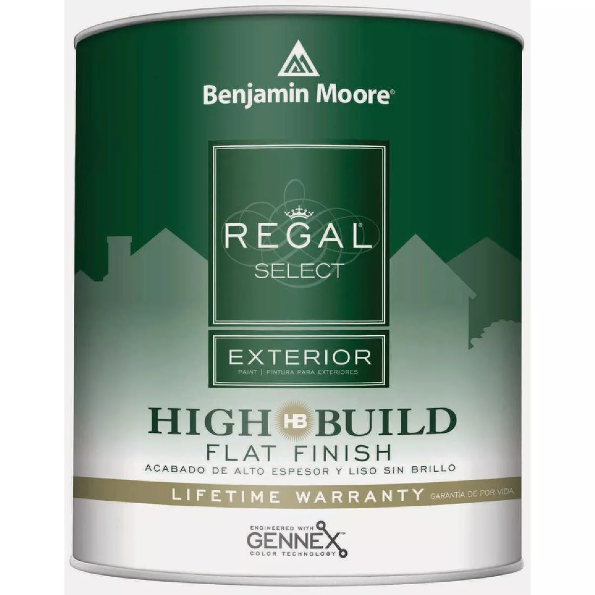 Benjamin Moore Regal Select Acrylic Latex Flat High Build Exterior House Paint, Base 2, 1 Qt.