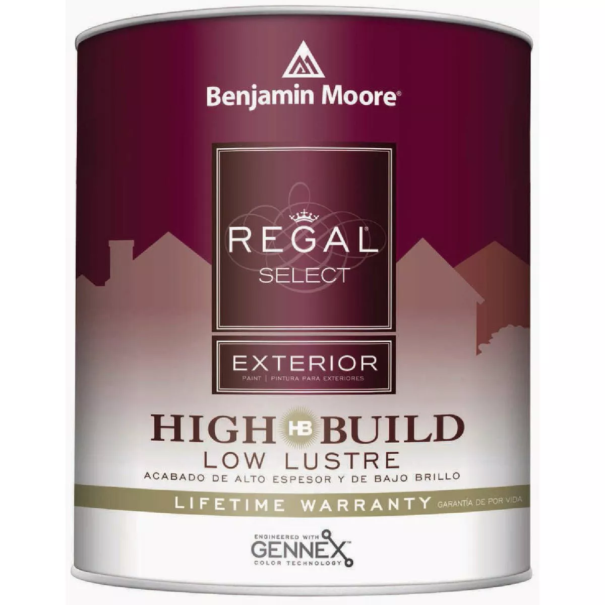 Benjamin Moore Regal Select Acrylic Latex Low Lustre High Build Exterior House Paint, Base 4, 1 Qt.