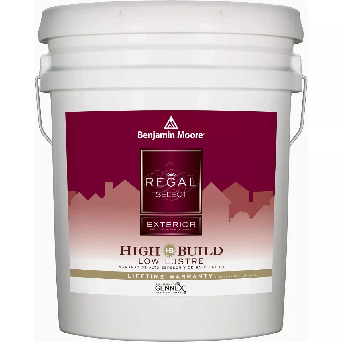Benjamin Moore Regal Select Acrylic Latex Low Lustre High Build Exterior House Paint, Base 4, 5 Gal.