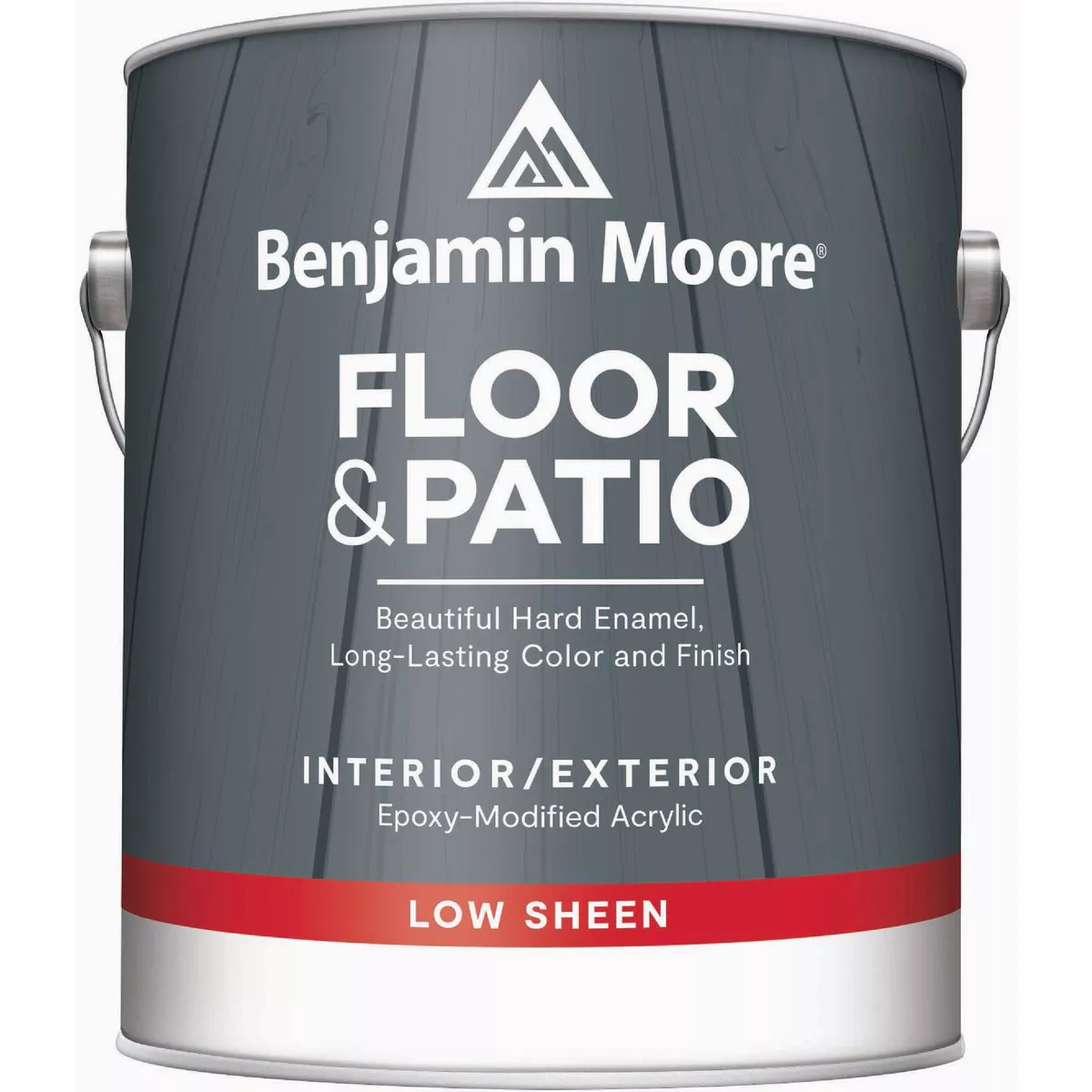 Benjamin Moore Latex Low Sheen Floor & Patio Enamel, Deck Gray, 1 Gal.