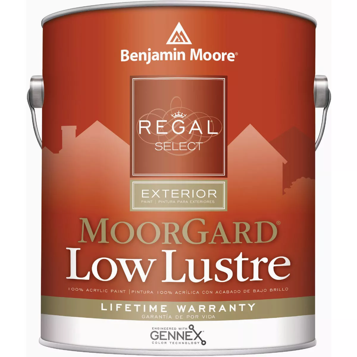 Benjamin Moore Regal Select MoorGard Acrylic Latex Low Lustre Exterior House Paint, Black, 1 Gal.
