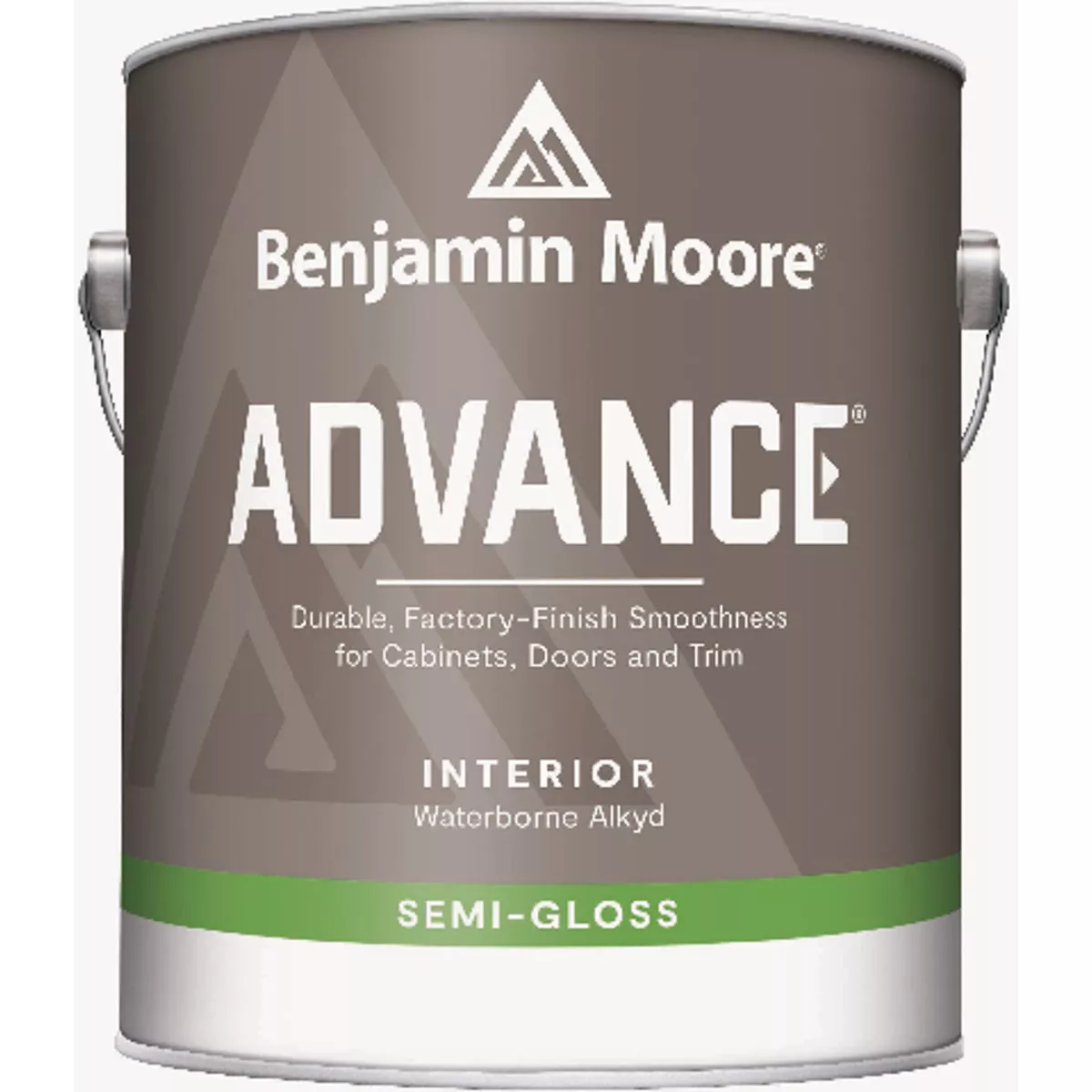 Benjamin Moore Advance Waterborne Alkyd Semi Gloss Interior Wall Paint, Black, 1 Gal.