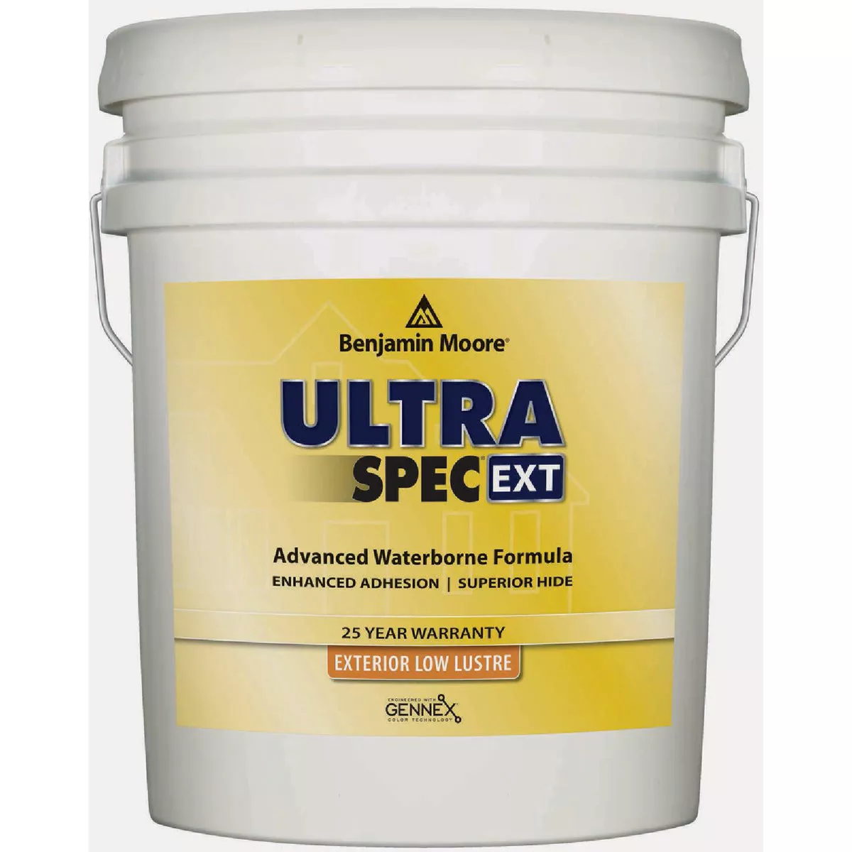 Benjamin Moore Ultra Spec EXT Acrylic Low Lustre Exterior House Paint, White, 5 Gal.