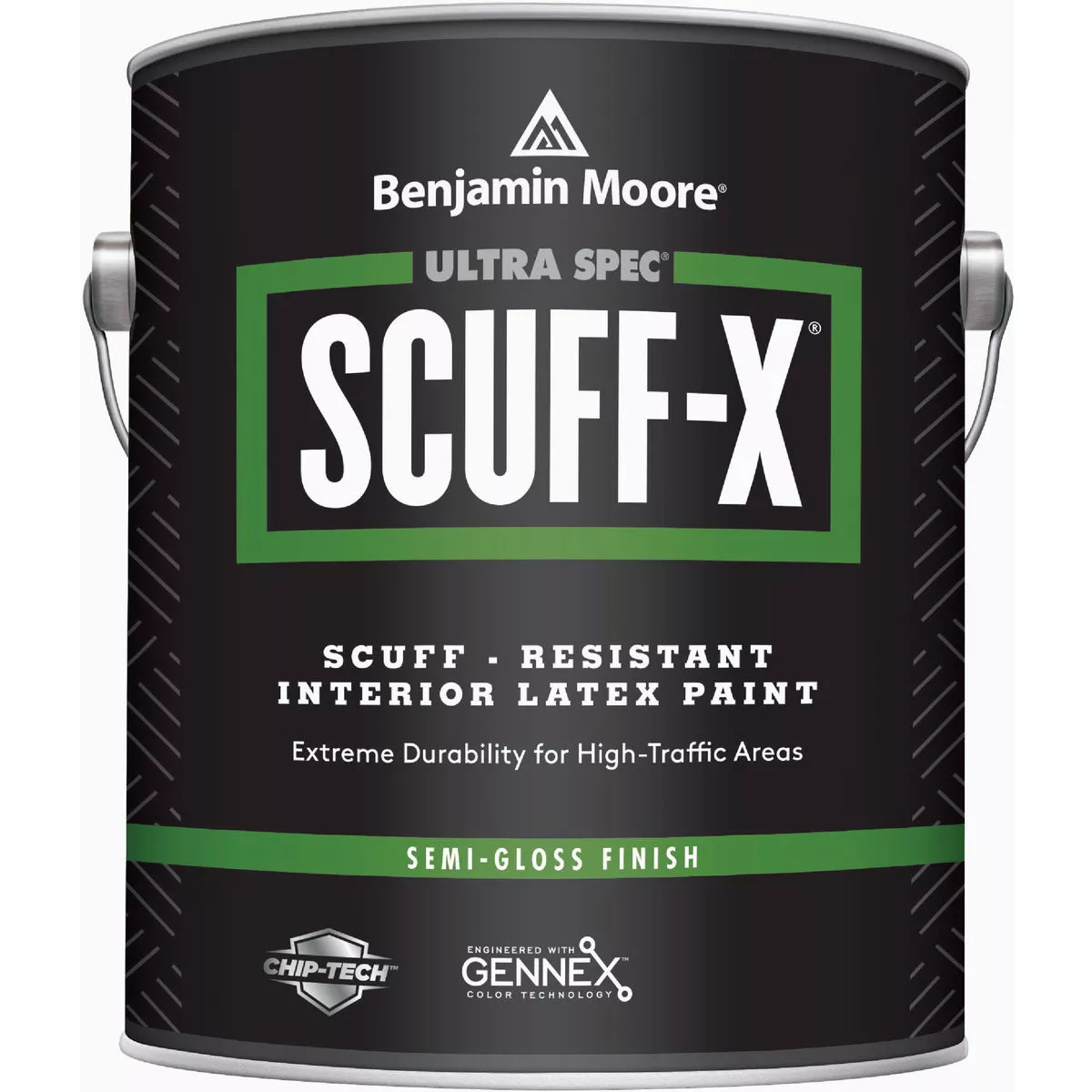 Benjamin Moore Ultra Spec Scuff-X Acrylic Copolymer Semi Gloss Interior Wall Paint, Base 4, 1 Gal.
