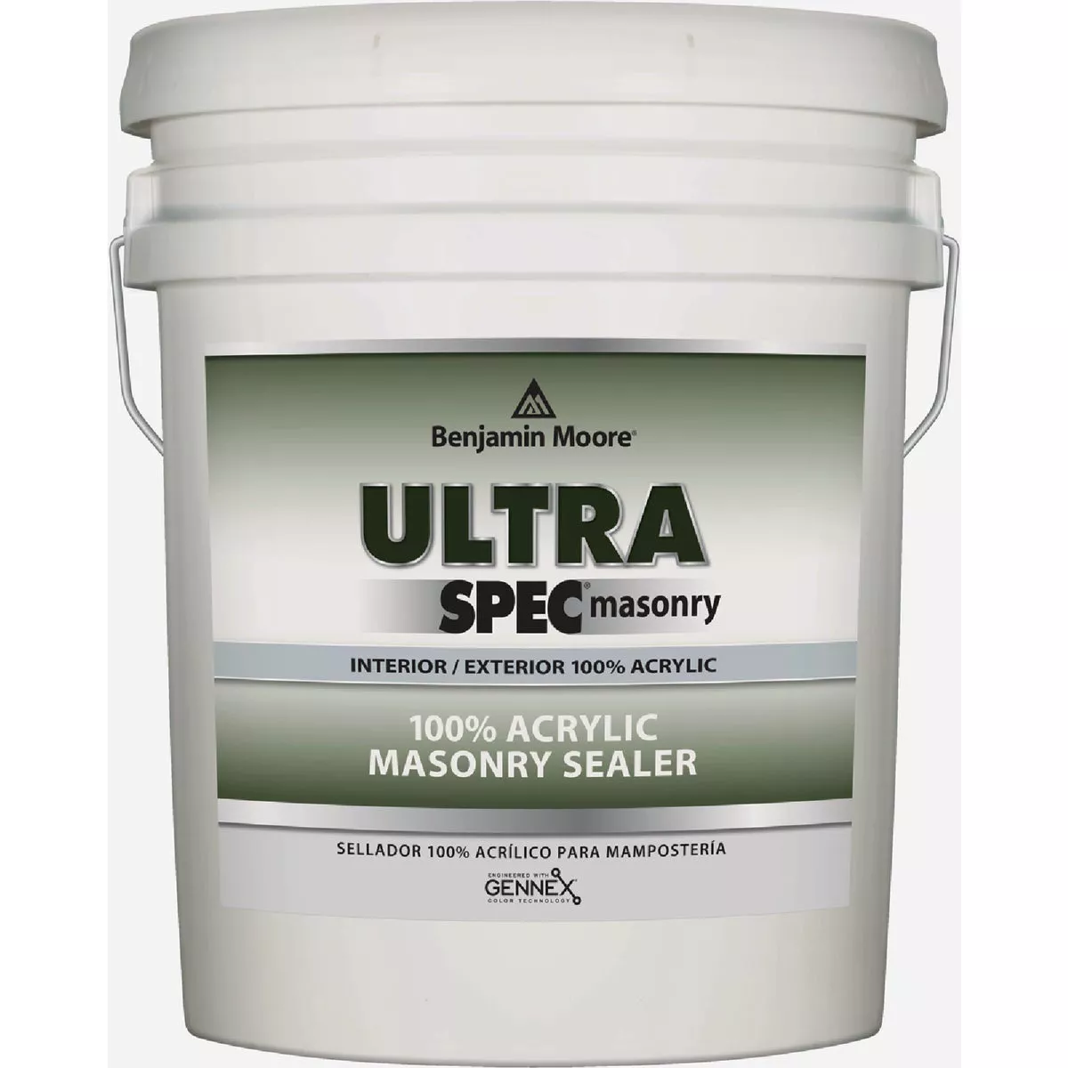 Benjamin Moore Ultra Spec Acrylic White Semi Gloss Masonry Sealer, 5 Gal.
