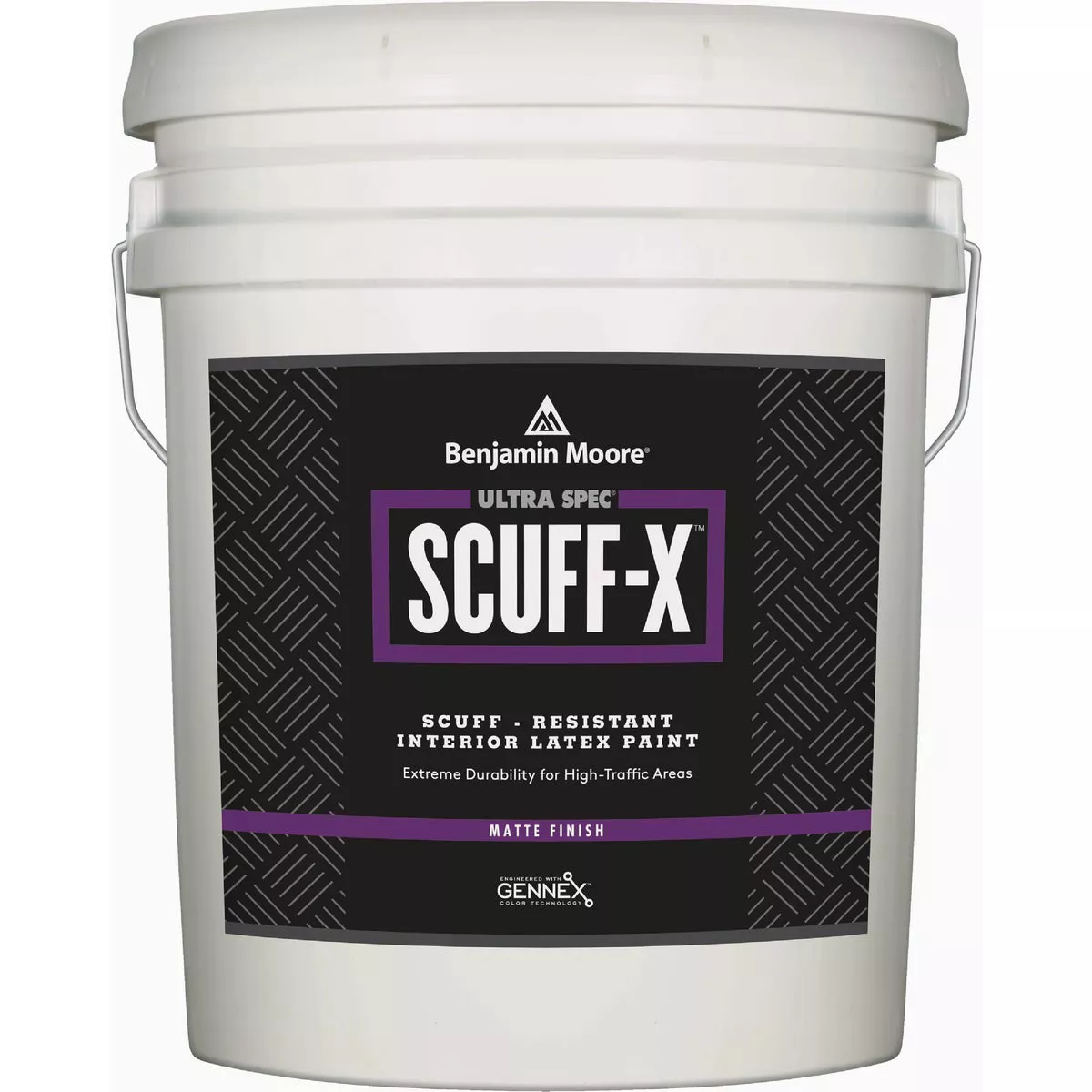 Benjamin Moore Ultra Spec Scuff-X Acrylic Copolymer Matte Interior Wall Paint, Base 1, 5 Gal.