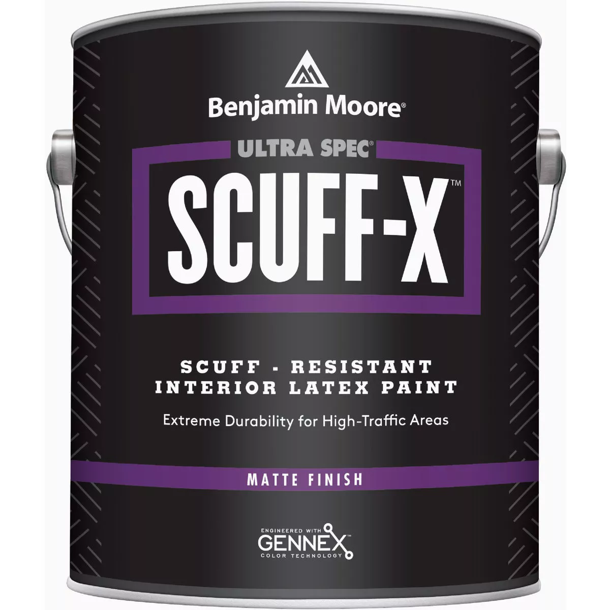 Benjamin Moore Ultra Spec Scuff-X Acrylic Copolymer Matte Interior Wall Paint, Base 4, 1 Gal.