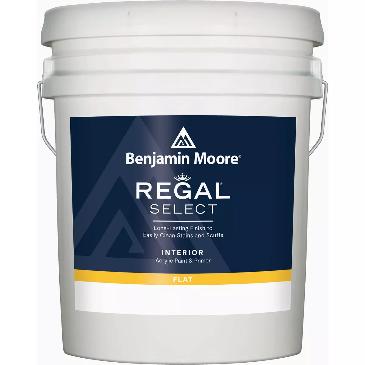 Benjamin Moore Regal Select Acrylic Flat Premium Interior Paint & Primer, Base 4, 5 Gal.