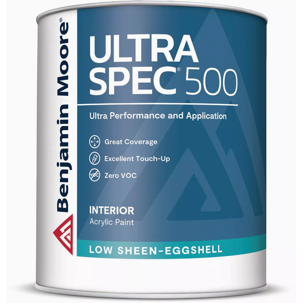 Benjamin Moore Ultra Spec 500 Acrylic Copolymer Low Sheen Eggshell Interior Wall Paint, Base 4, 1 Qt.