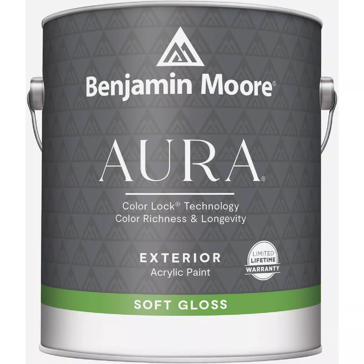 Benjamin Moore Aura Waterborne Acrylic Soft Gloss Exterior House Paint, Base 3, 1 Gal.