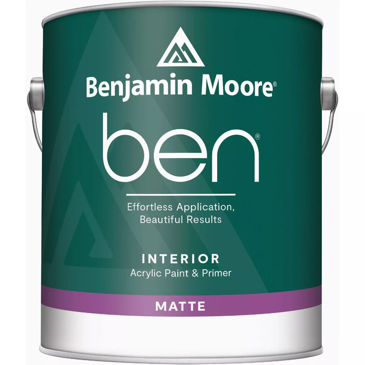 Benjamin Moore ben Acrylic Matte Premium Interior Paint & Primer, Base 2, 1 Gal.