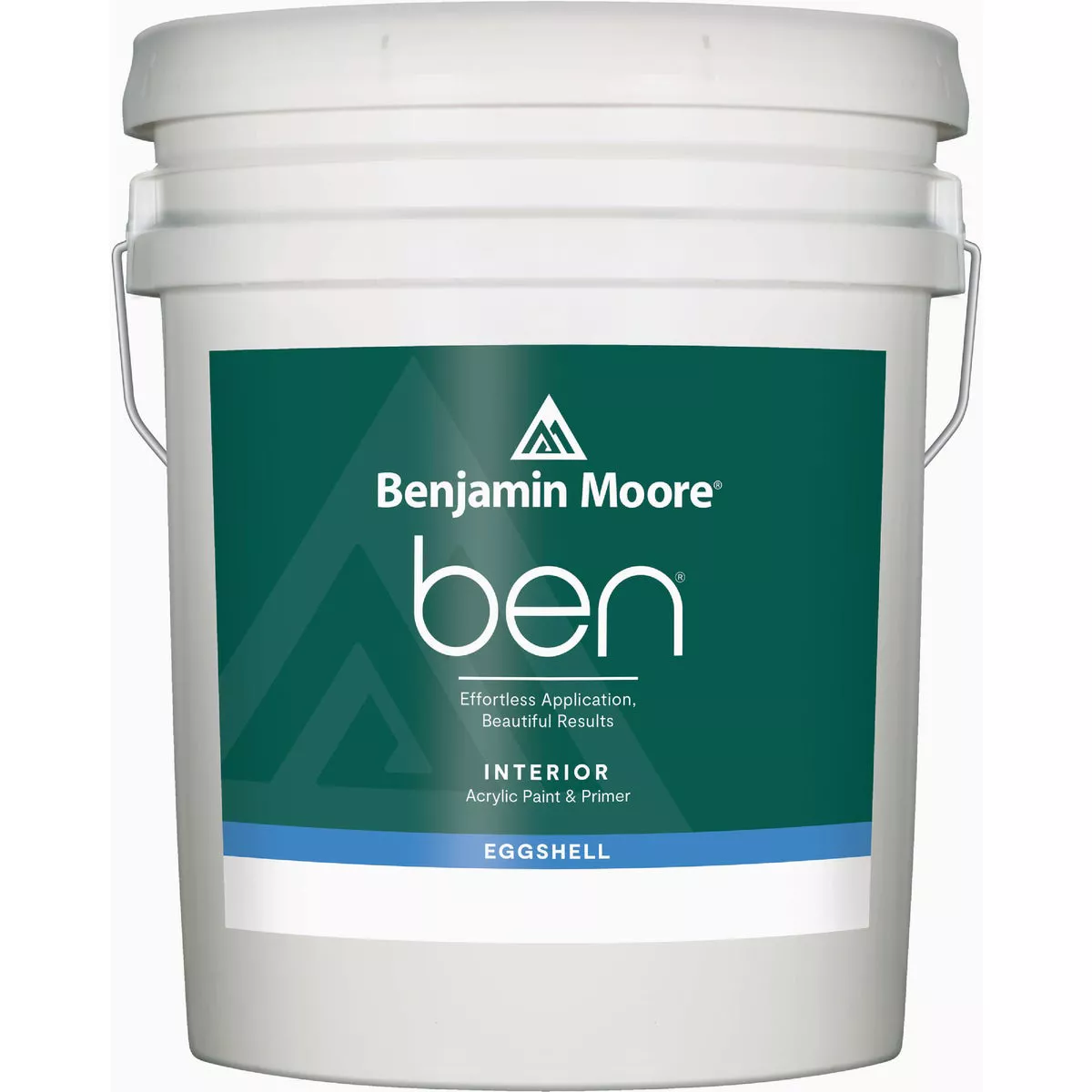 Benjamin Moore ben Acrylic Eggshell Premium Interior Paint & Primer, Base 1, 5 Gal.