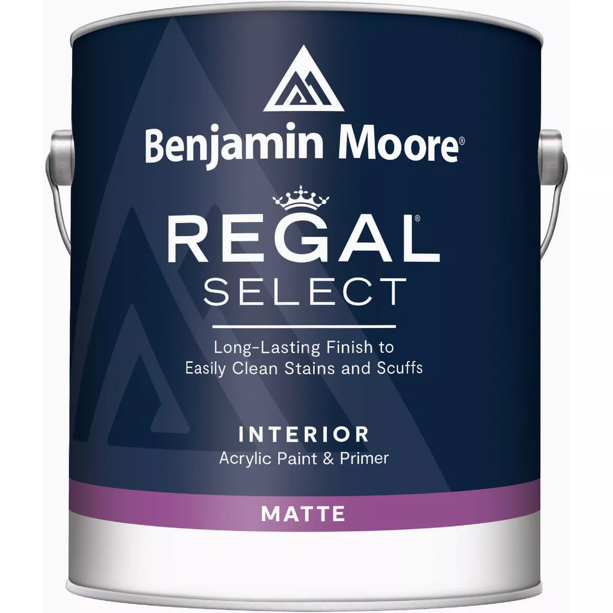 Benjamin Moore Regal Select Acrylic Matte Premium Interior Paint & Primer, White, 1 Gal.