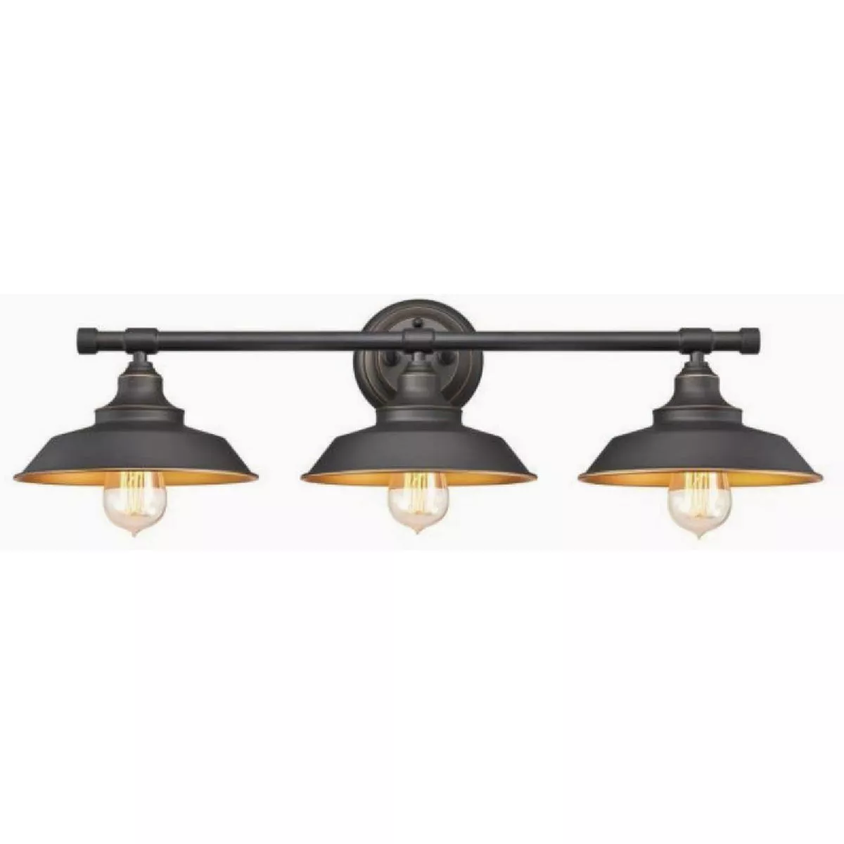 Westinghouse Iron Hill 3-Light Oil Rubbed Bronze Wall Light Fixture