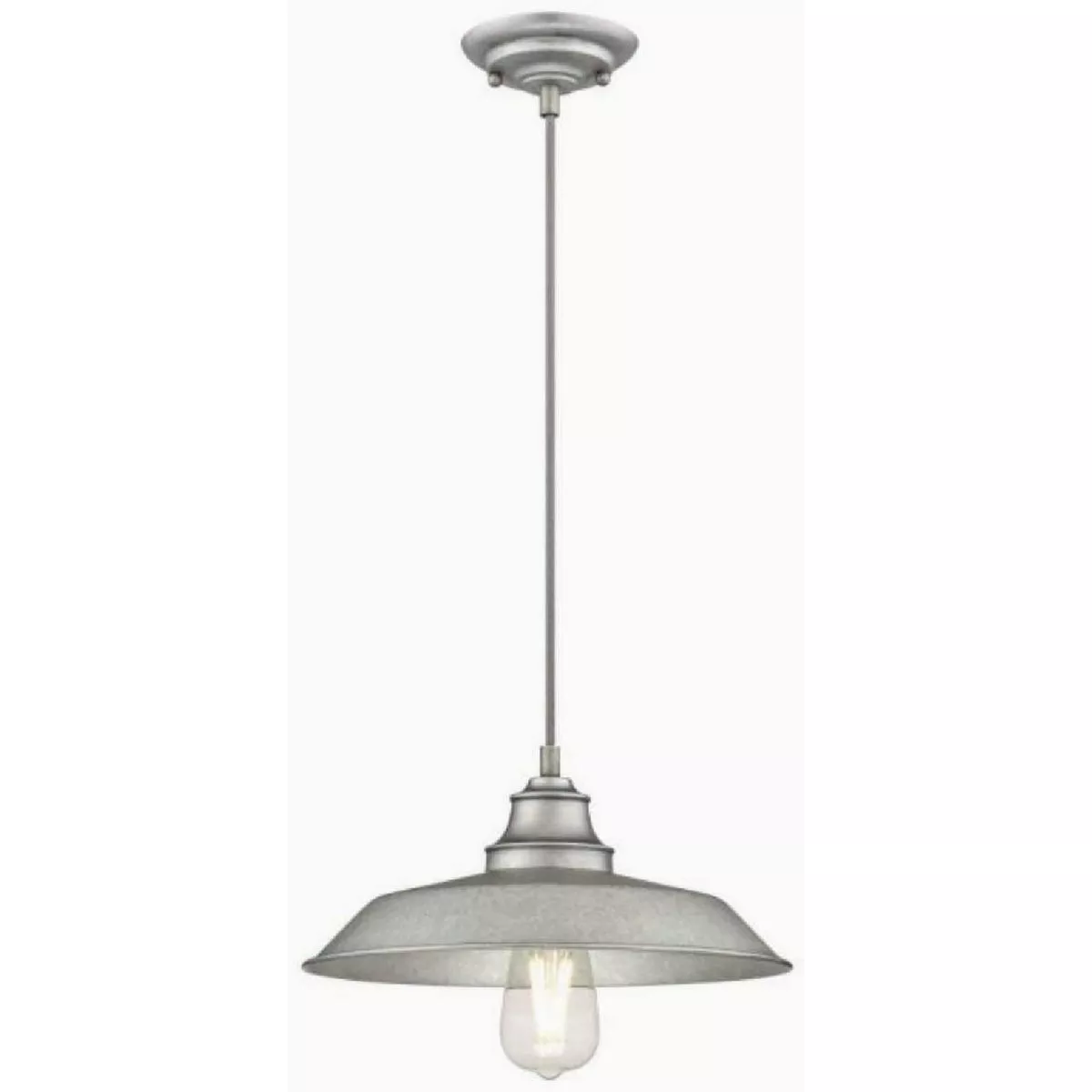Westinghouse Iron Hill 1-Light Galzanized Steel Pendant Ceiling Light Fixture