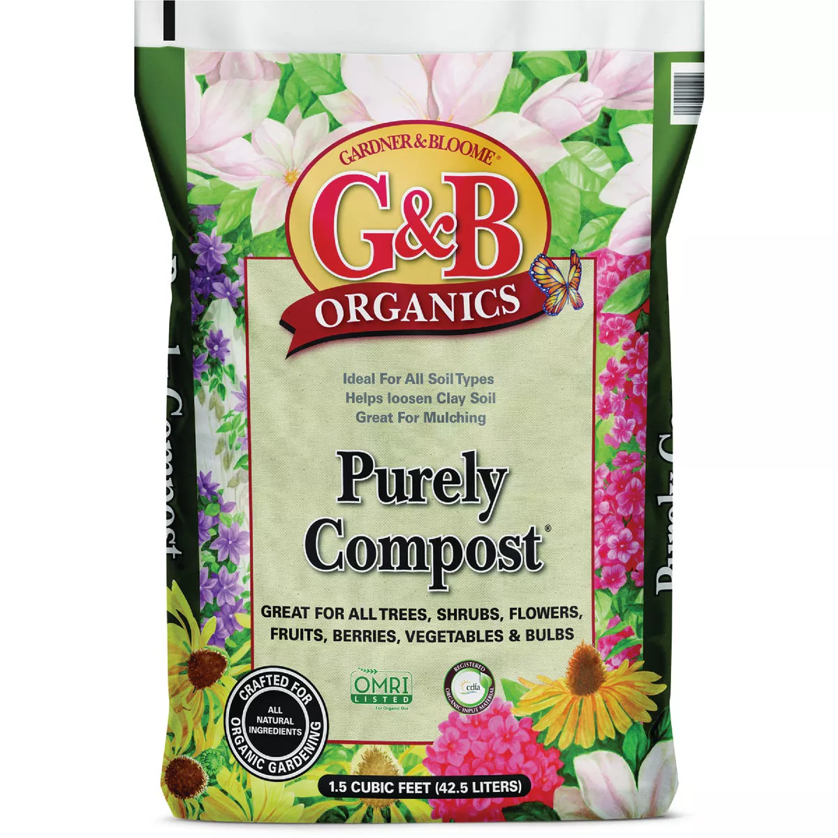 G&B Organics 1.5 Cu. Ft. Purely Lawn & Garden Compost