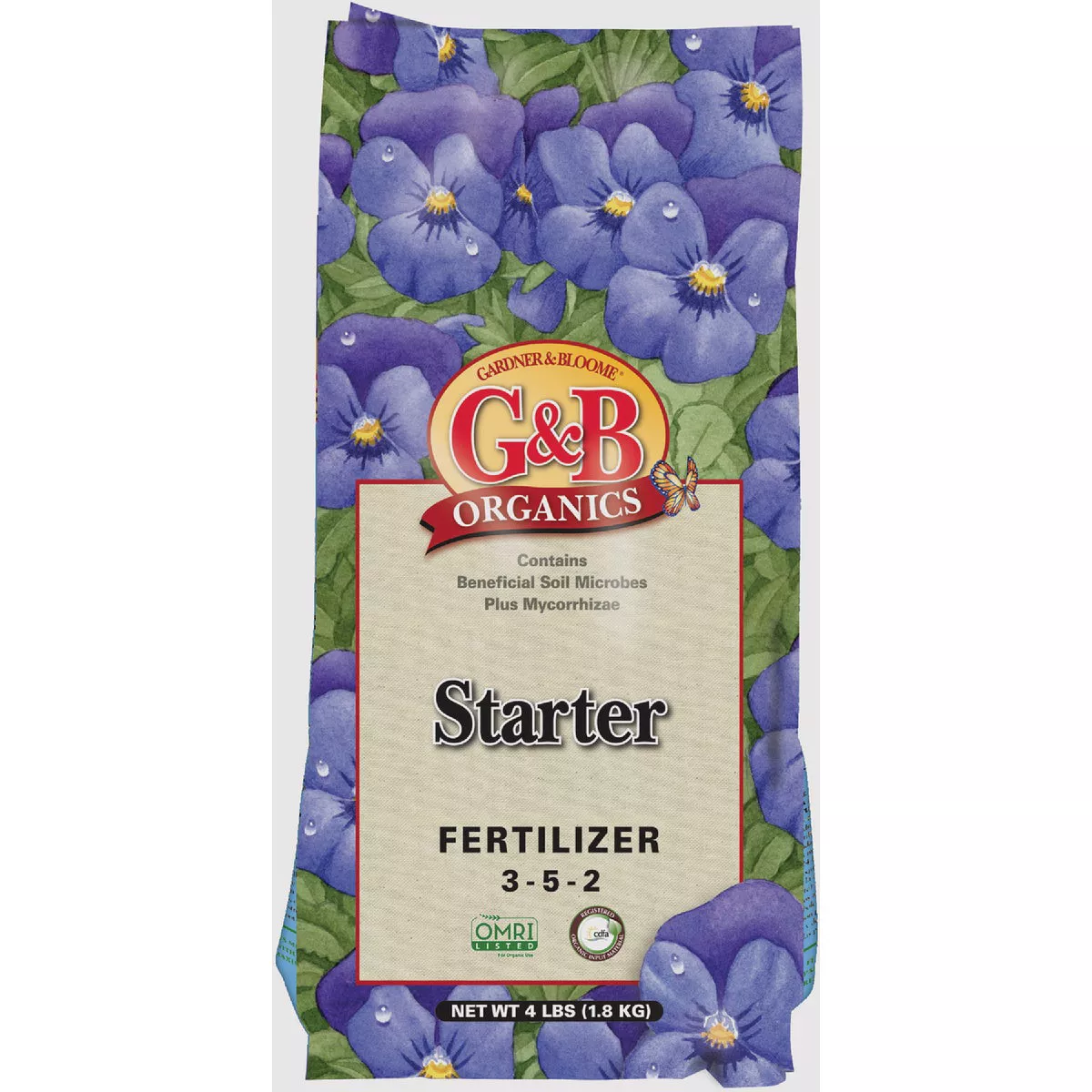 G&B Organics 4 Lb. 3-5-2 Starter Plant Fertilizer