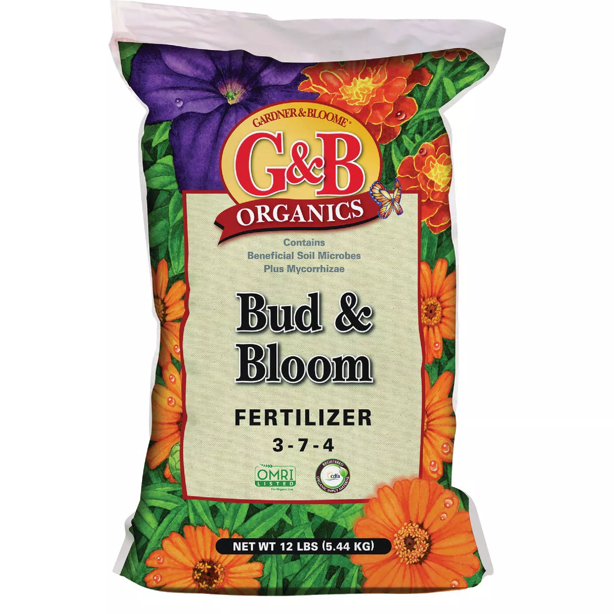G&B Organics 12 Lb. 3-7-4 Bud & Bloom Fertilizer