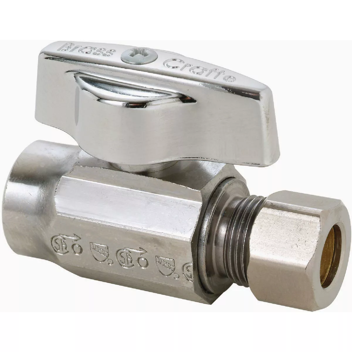 Brasscraft 1/2 In. x 3/8 In. Chrome STR Valve | True Value Hardware