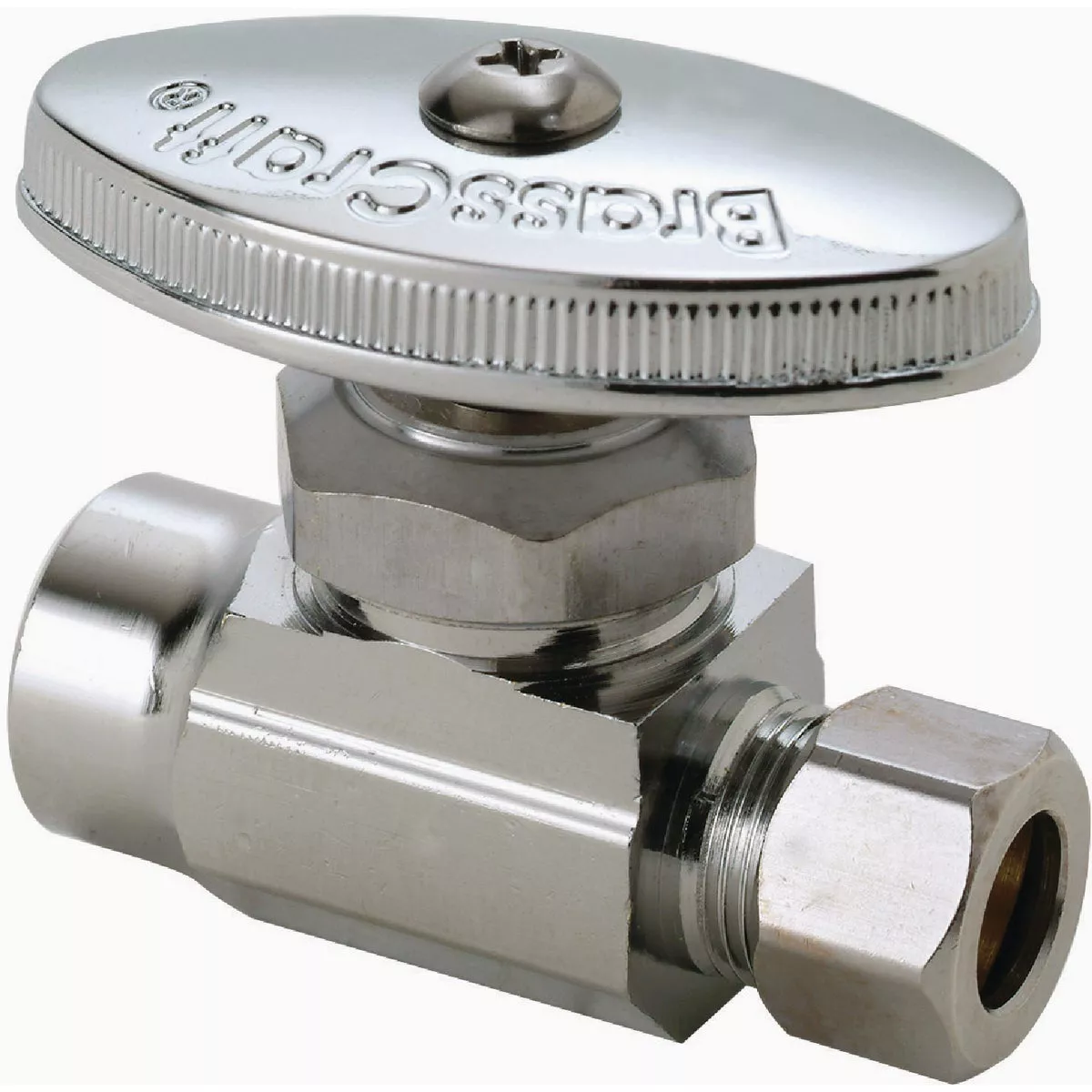 Brasscraft 1/2 In. x 3/8 In. Chrome STR Multi Valve