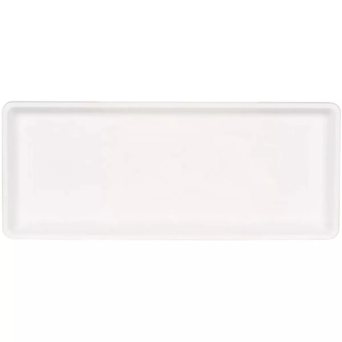 Novelty Countryside 18 In. Polypropylene White Rectangular Flower Box Tray