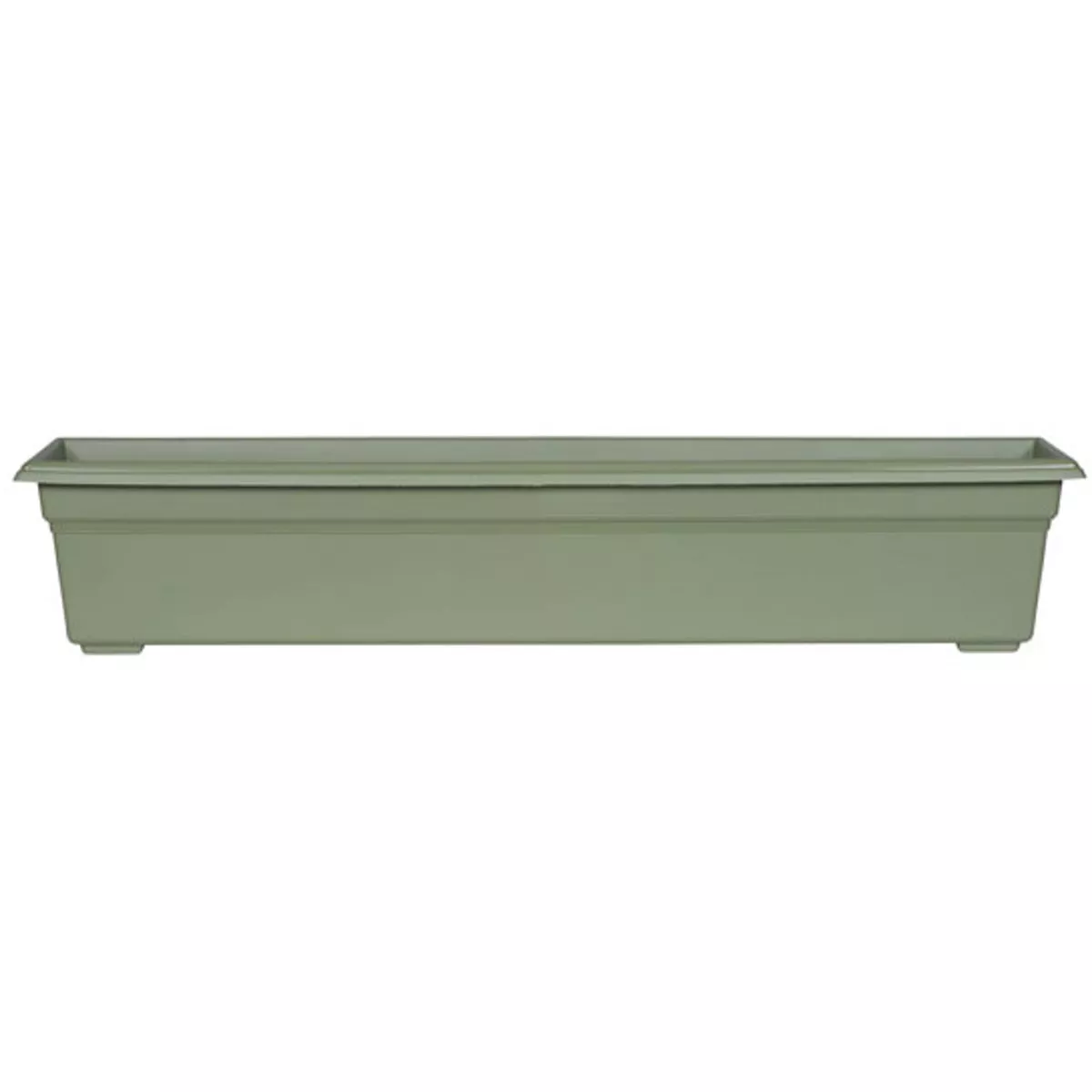 Novelty Countryside 36 In. Resin Sage Rectangular Flowerbox Planter