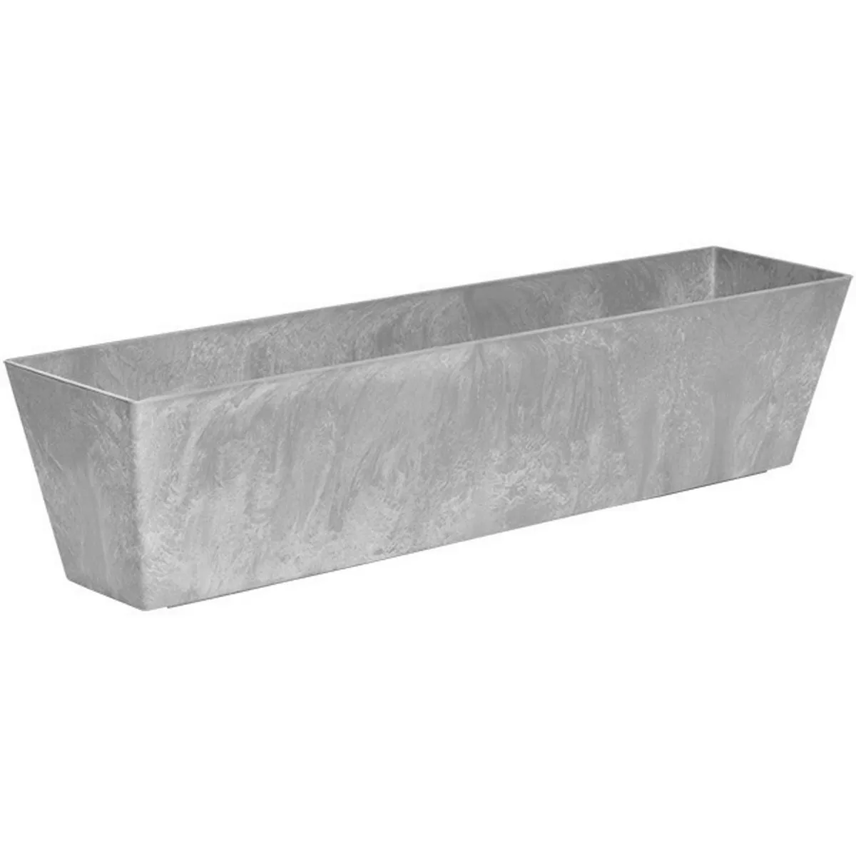 Novelty ArtStone 29.5 In. L. Gray Resin Flowerbox