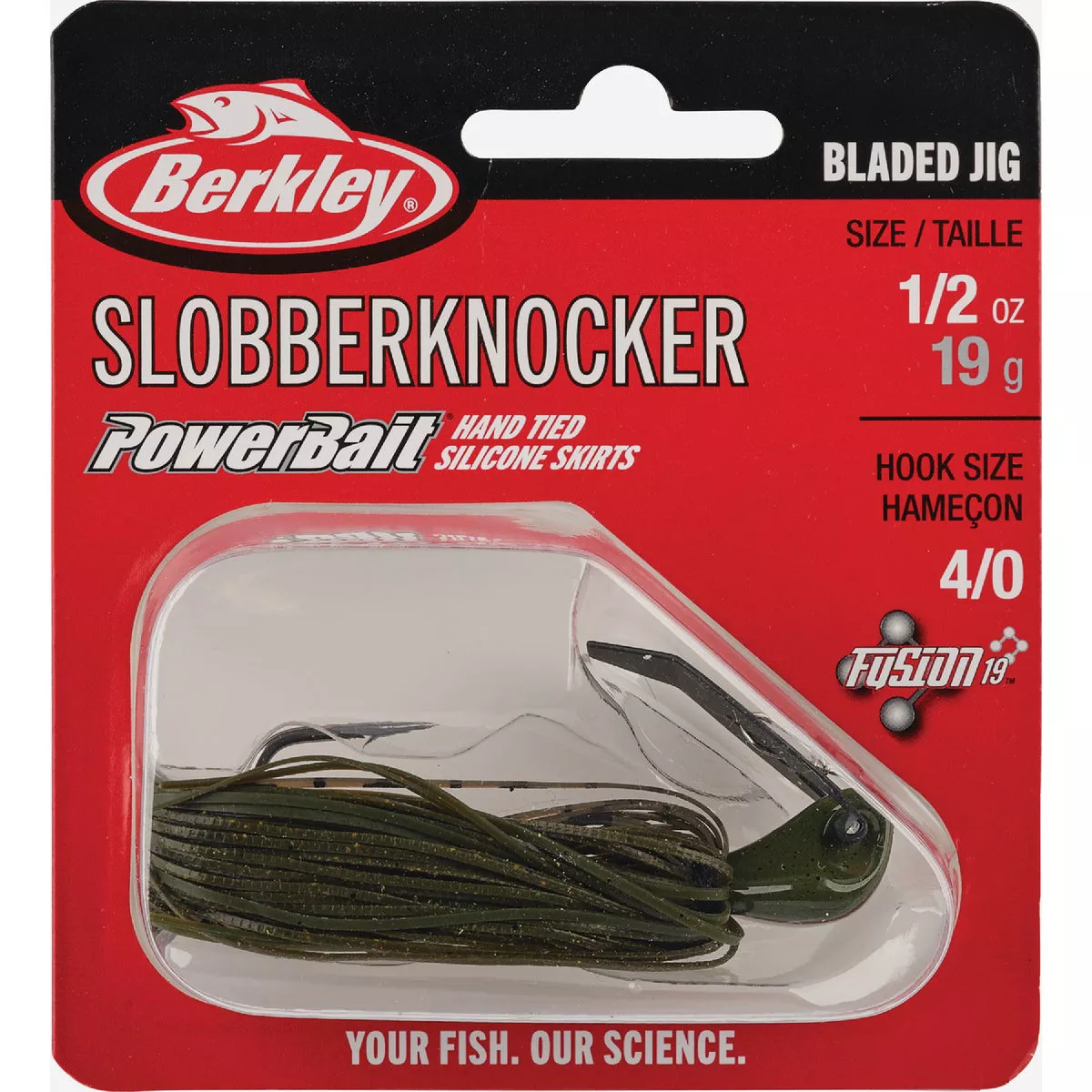Berkley 1/2 Oz. Green Pumpkin SlobberKnocker Fishing Lure - photo 2