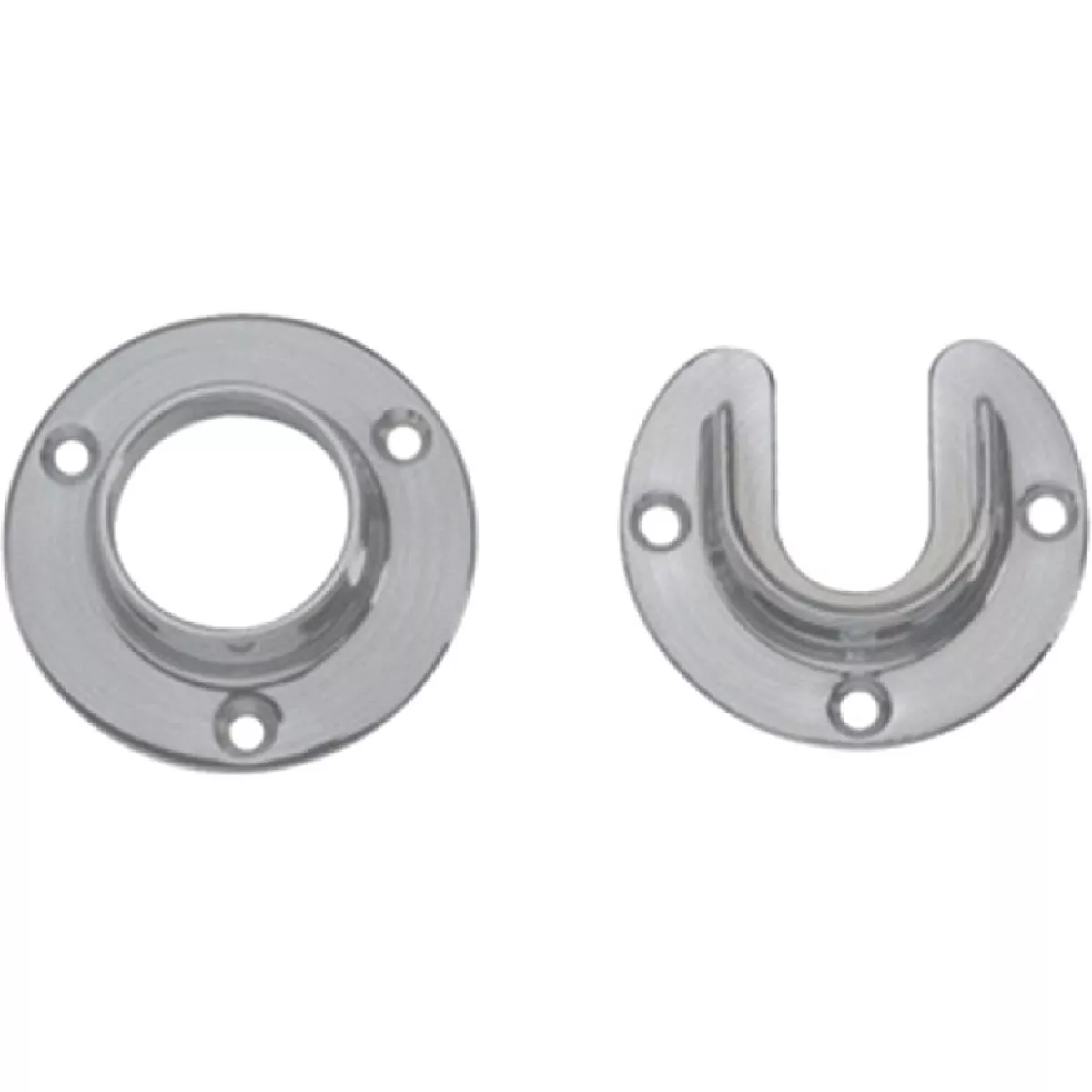 Lido Satin Nickel Closet Flange Set 1-5/16" Tubing