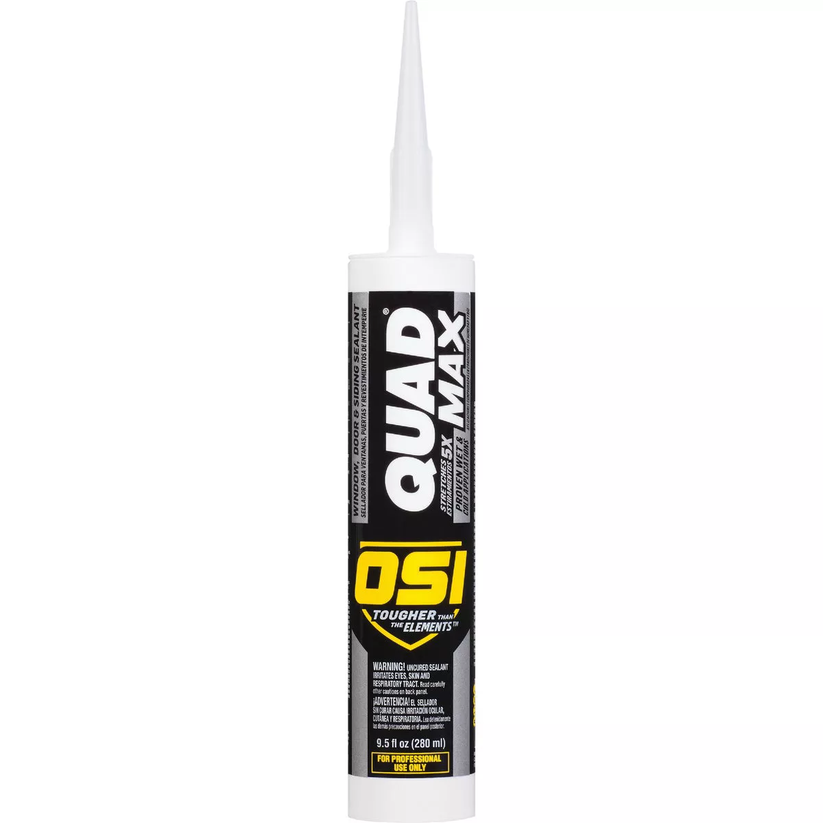 OSI Quad Max Window, Door and Siding Sealant Gray 569, 9.5 fl oz Cartridge