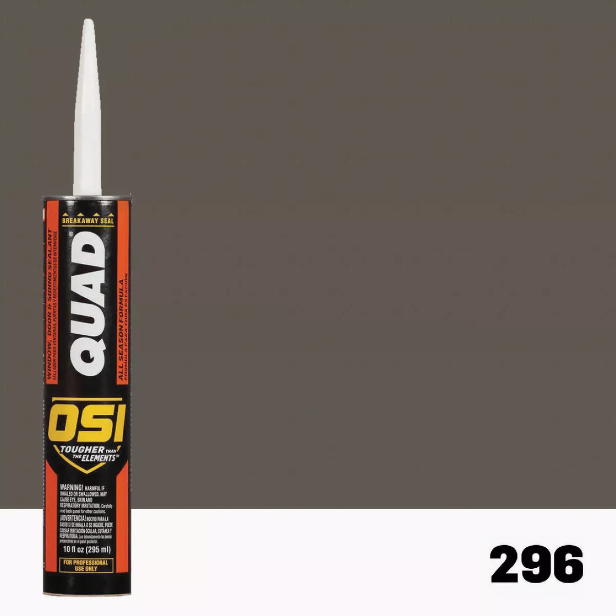 OSI Quad Window, Door and Siding Sealant Brown 296, 10 fl oz Cartridge