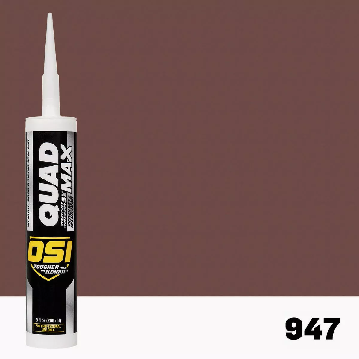 OSI Quad Max 9.5 Oz. Window, Door & Siding Sealant, Red 947