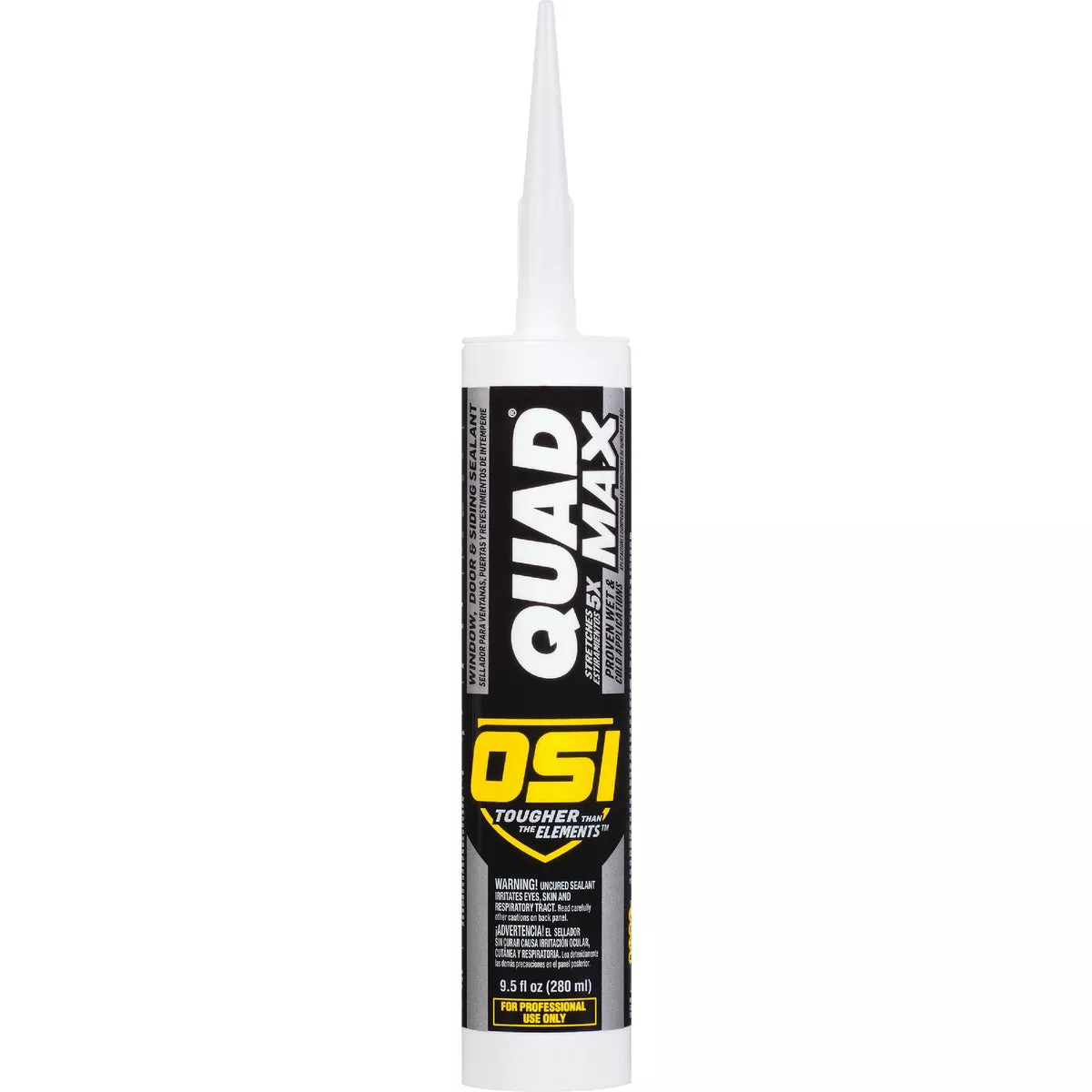 OSI Quad Max Window, Door and Siding Sealant Gray 551, 9.5 fl oz Cartridge