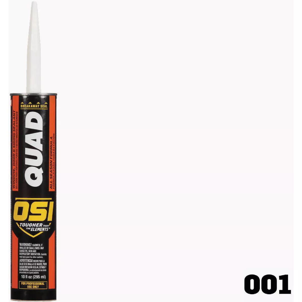 OSI Quad Window, Door and Siding Sealant White 001, 10 fl oz Cartridge