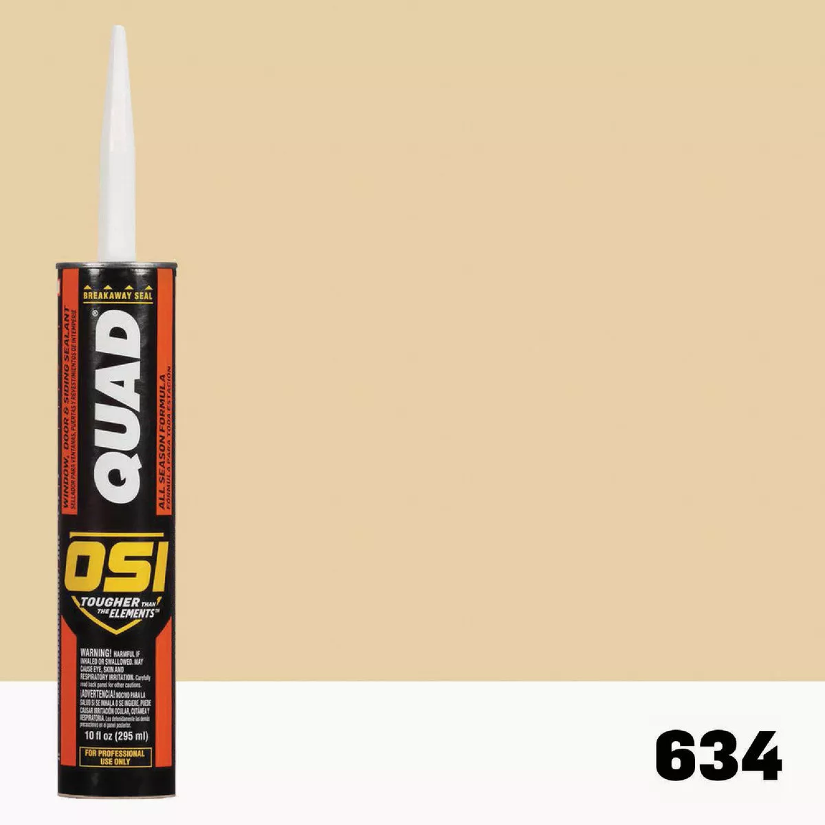 OSI Quad 10 Oz. Window, Door & Siding Sealant, Yellow 634