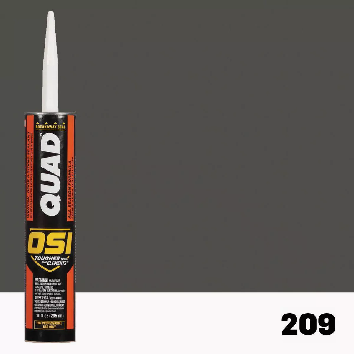 OSI Quad Window, Door and Siding Sealant Brown 209, 10 fl oz Cartridge