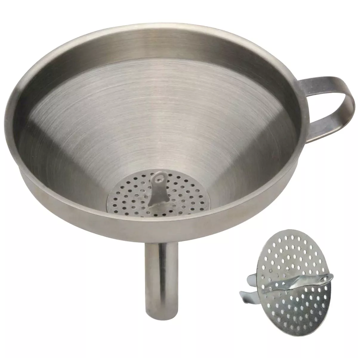 Norpro 5 In. Stainless Steel Funnel with Detachable Strainer