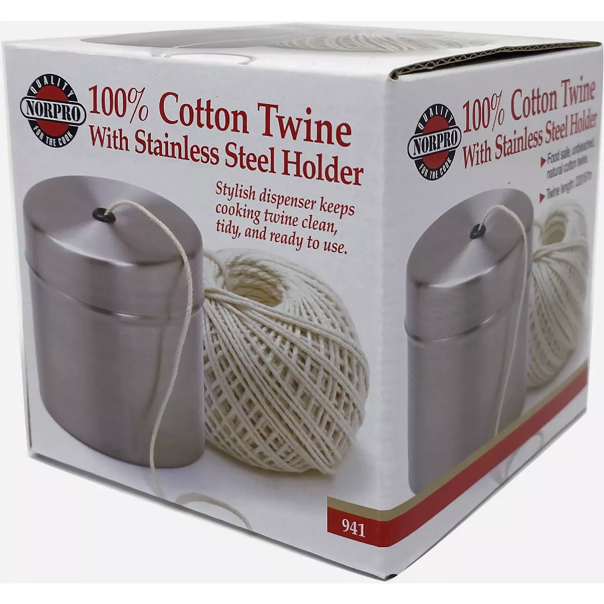 Norpro Stainless Steel Holder With Cotton Twine - photo 2