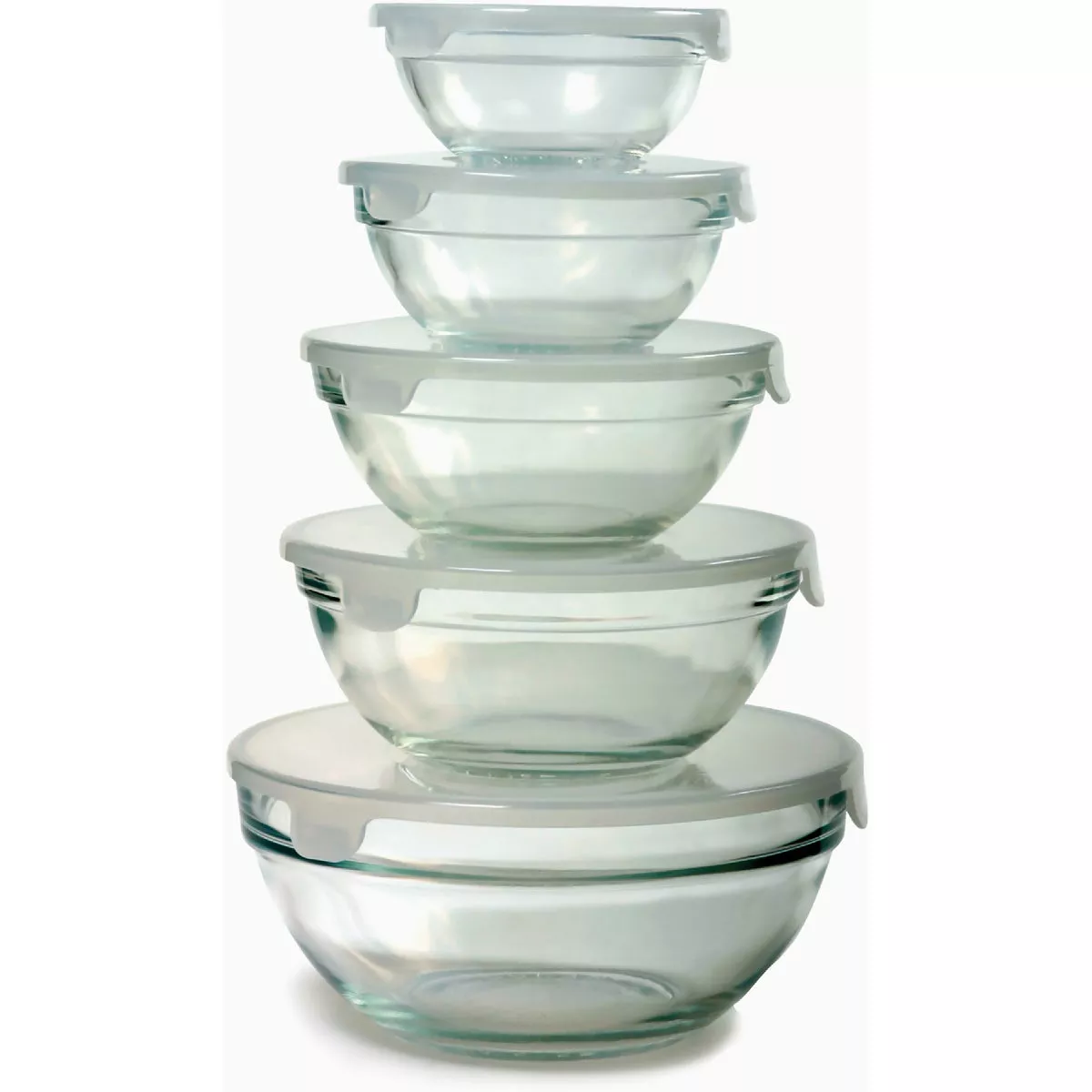 Norpro Glass Bowl Set With Lids (10-Piece)- - photo 9