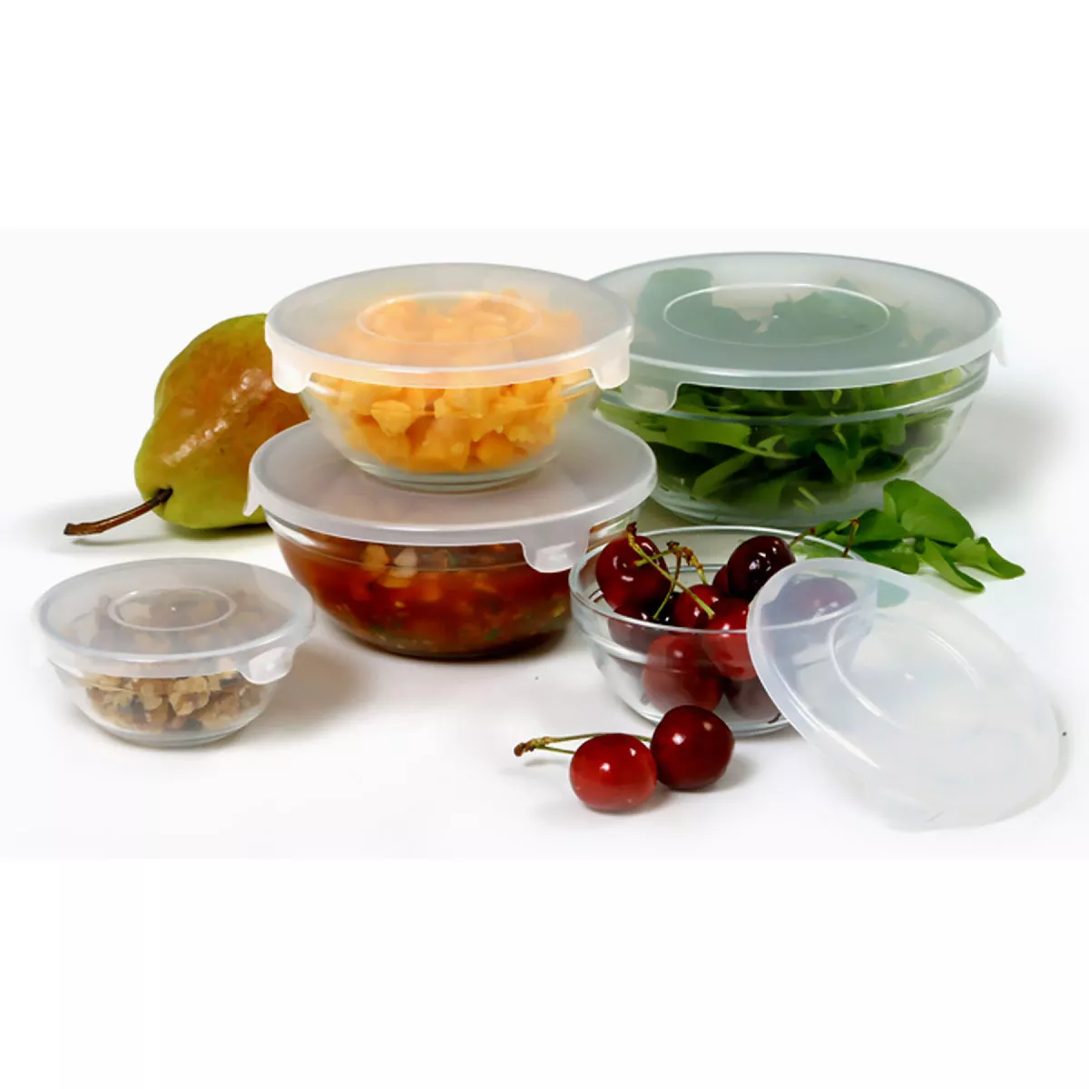 Norpro Glass Bowl Set With Lids (10-Piece)- - photo 15