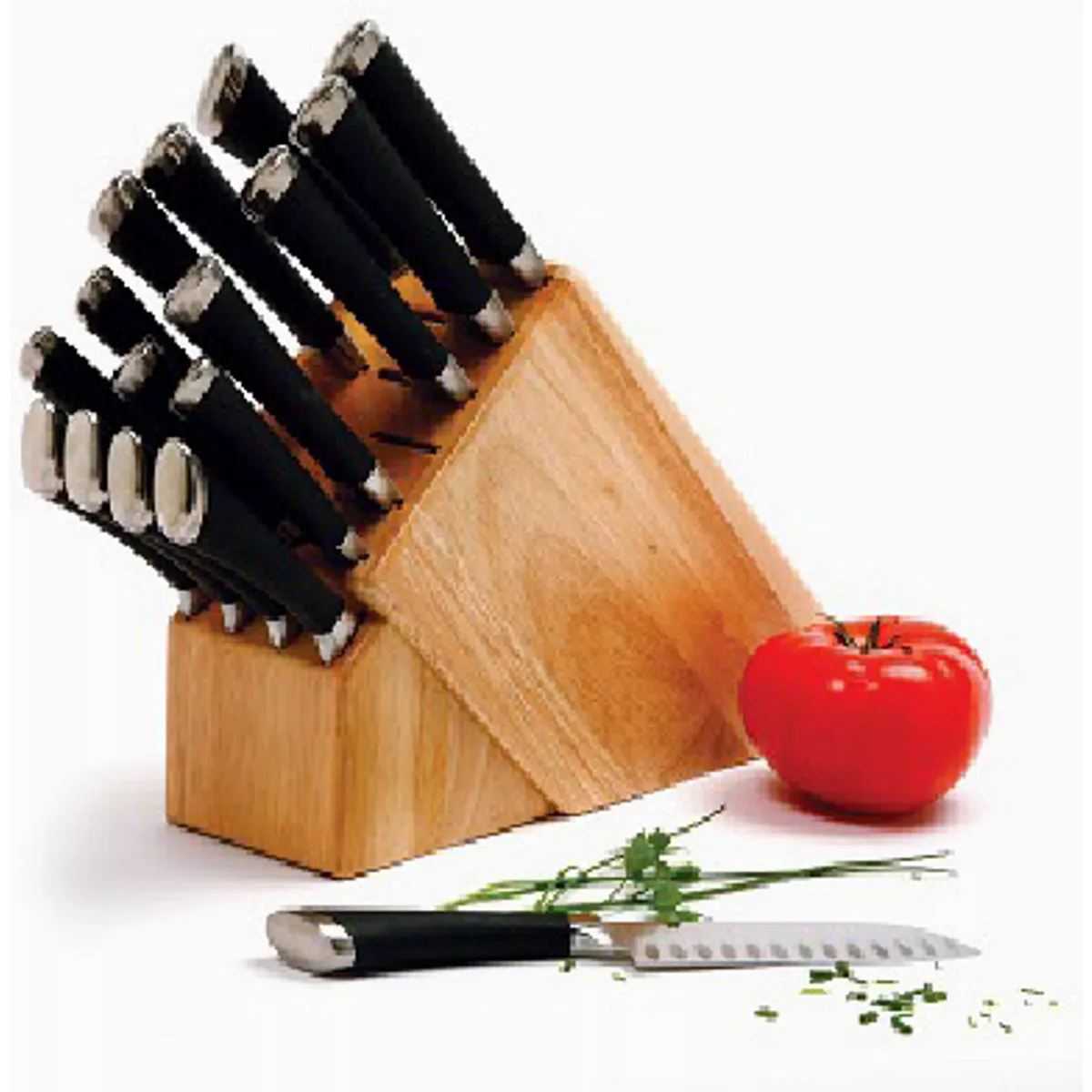 Norpro 16-Slot Wood Knife Block- - photo 2