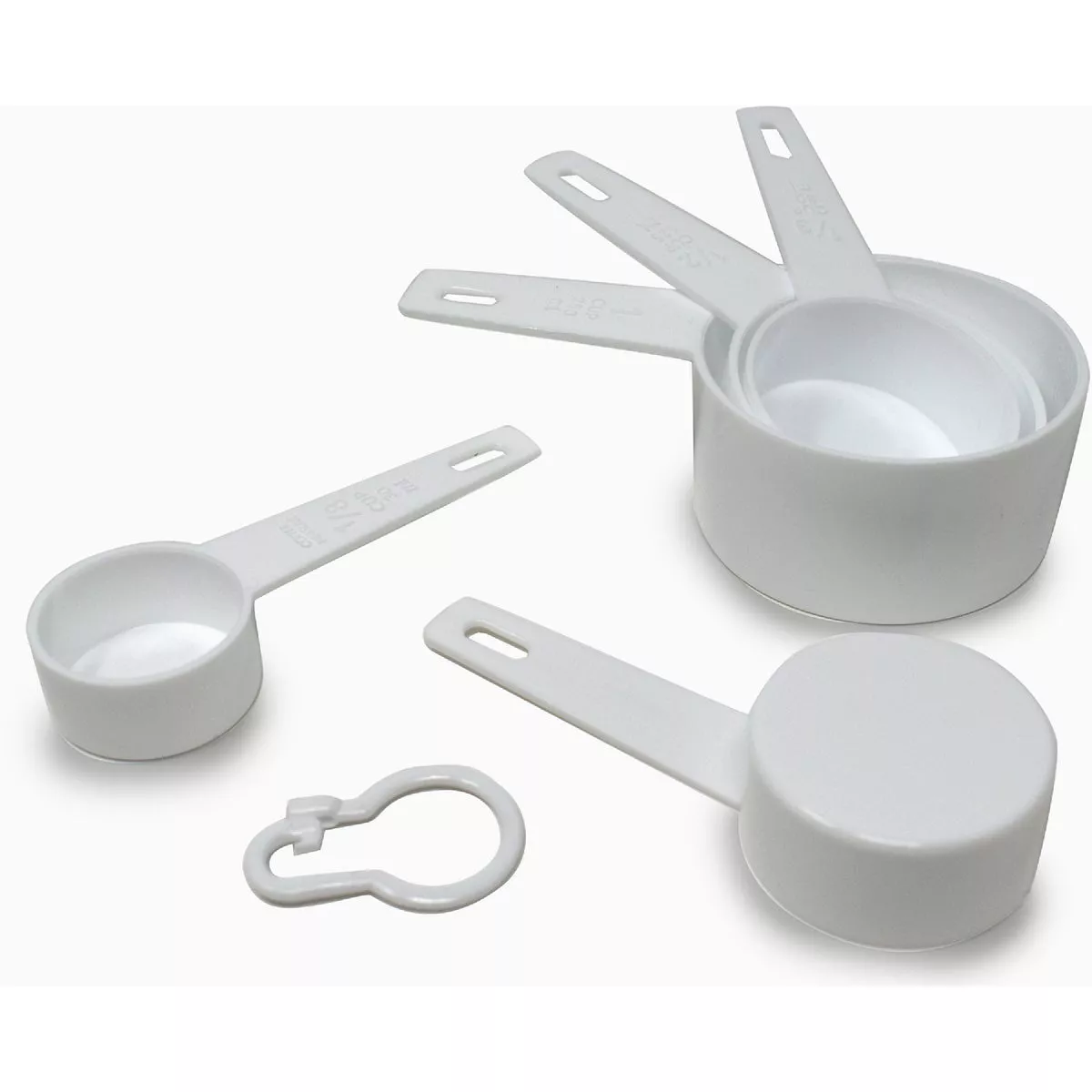 Norpro White Plastic Measuring Cup Set (5-Piece) - photo 3