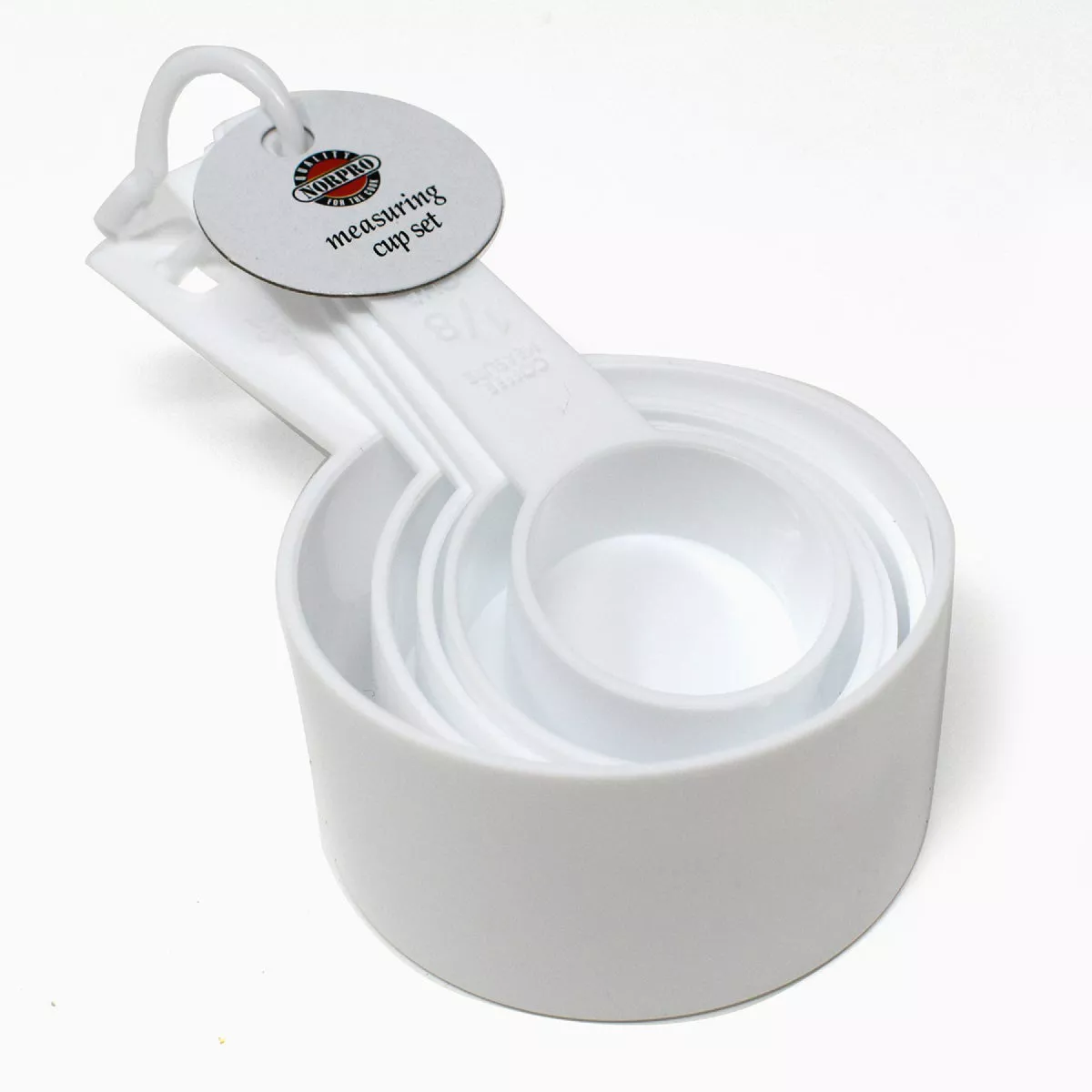 Norpro White Plastic Measuring Cup Set (5-Piece) - photo 4