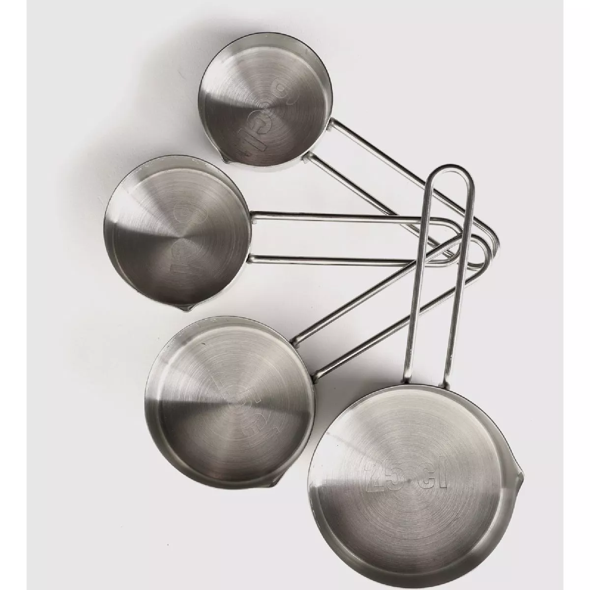 Norpro Stainless Steel Measuring Cup Set with Pour Spouts (4-Piece)